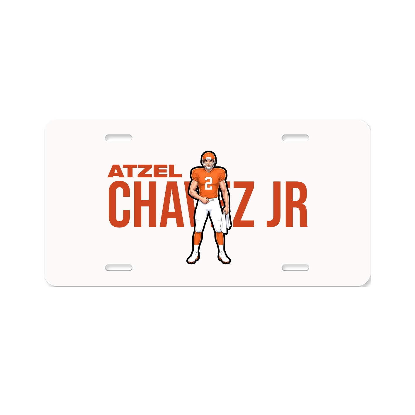 License Plate — Player Name in Classic