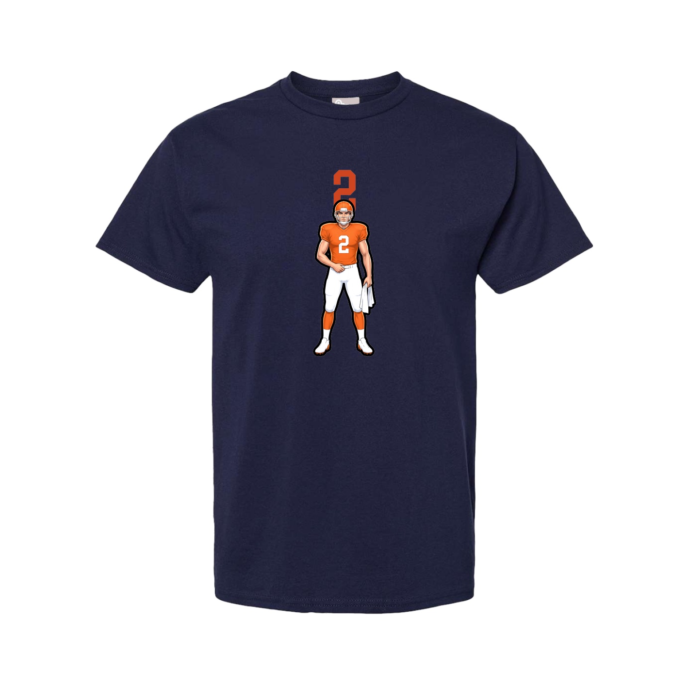 Youth Tee — Number Top in Navy
