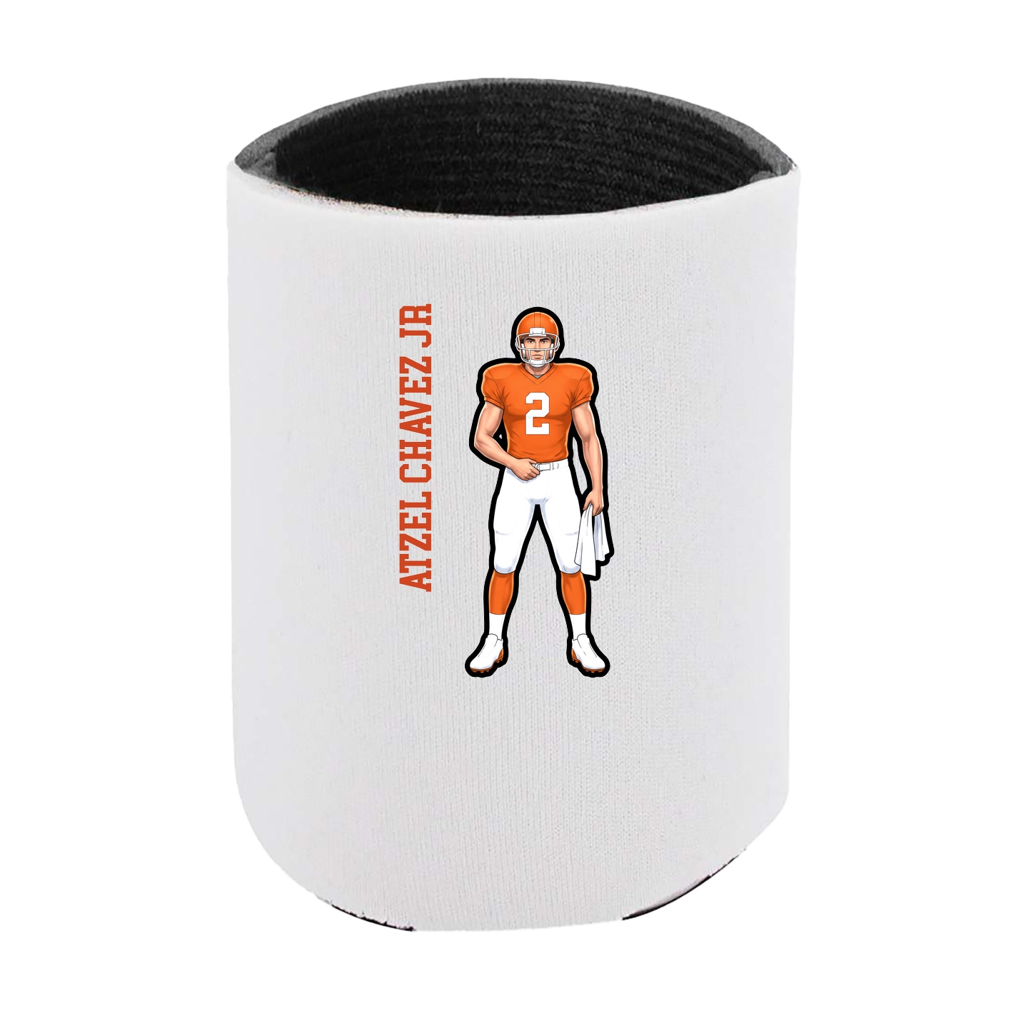 Can Holder — Name Vertical in White