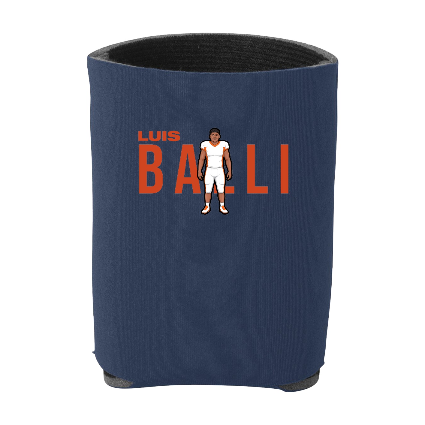 Can Holder — Player Name in Navy