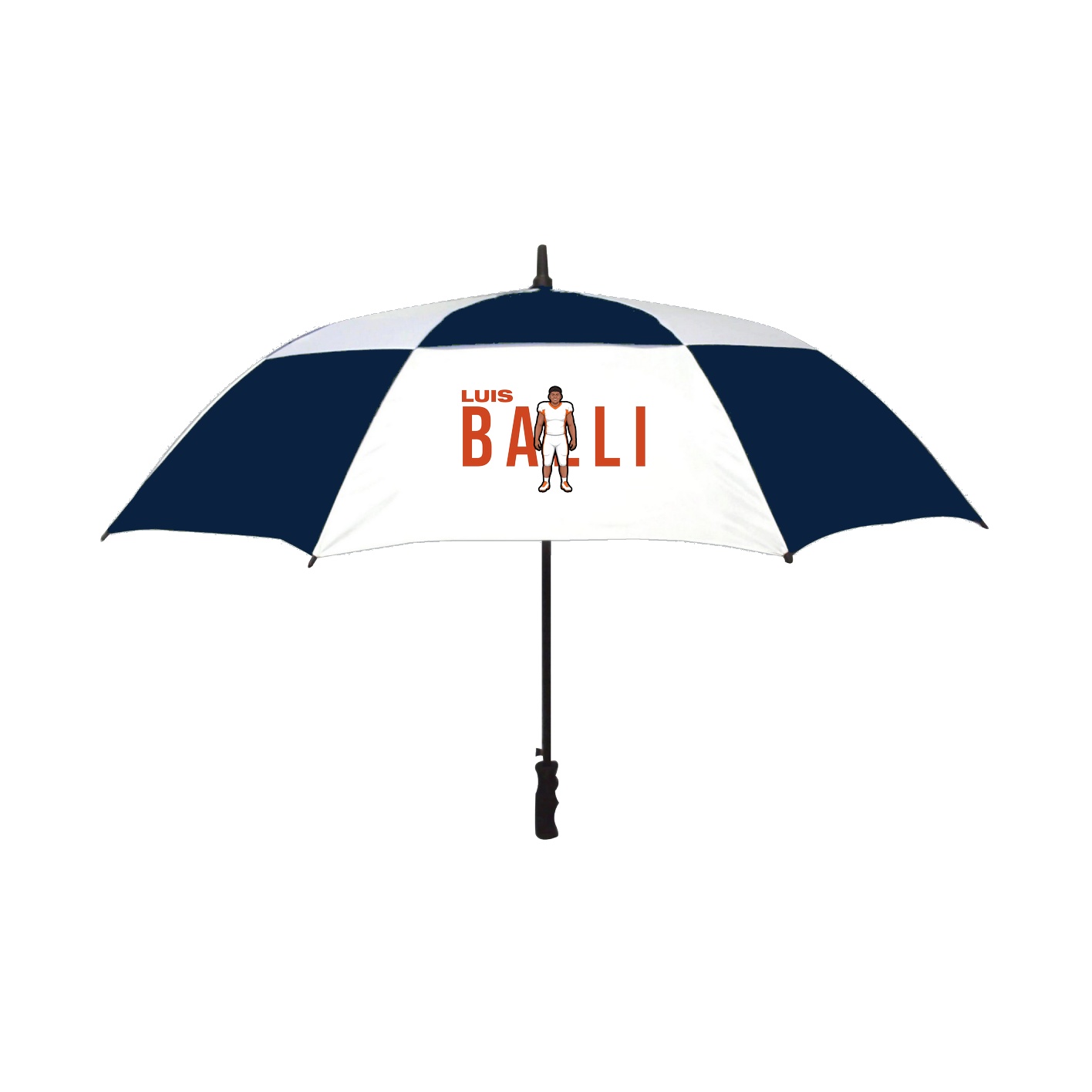 Golf Umbrella — Player Name in Navy