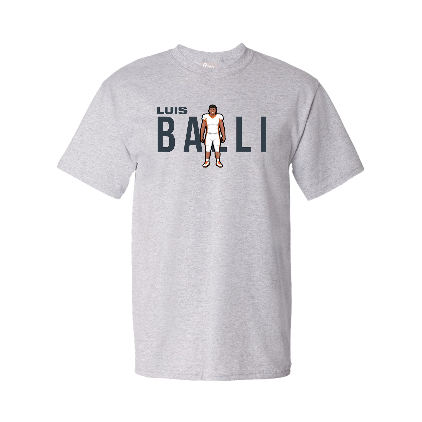 Youth Tee — Player Name in Grey