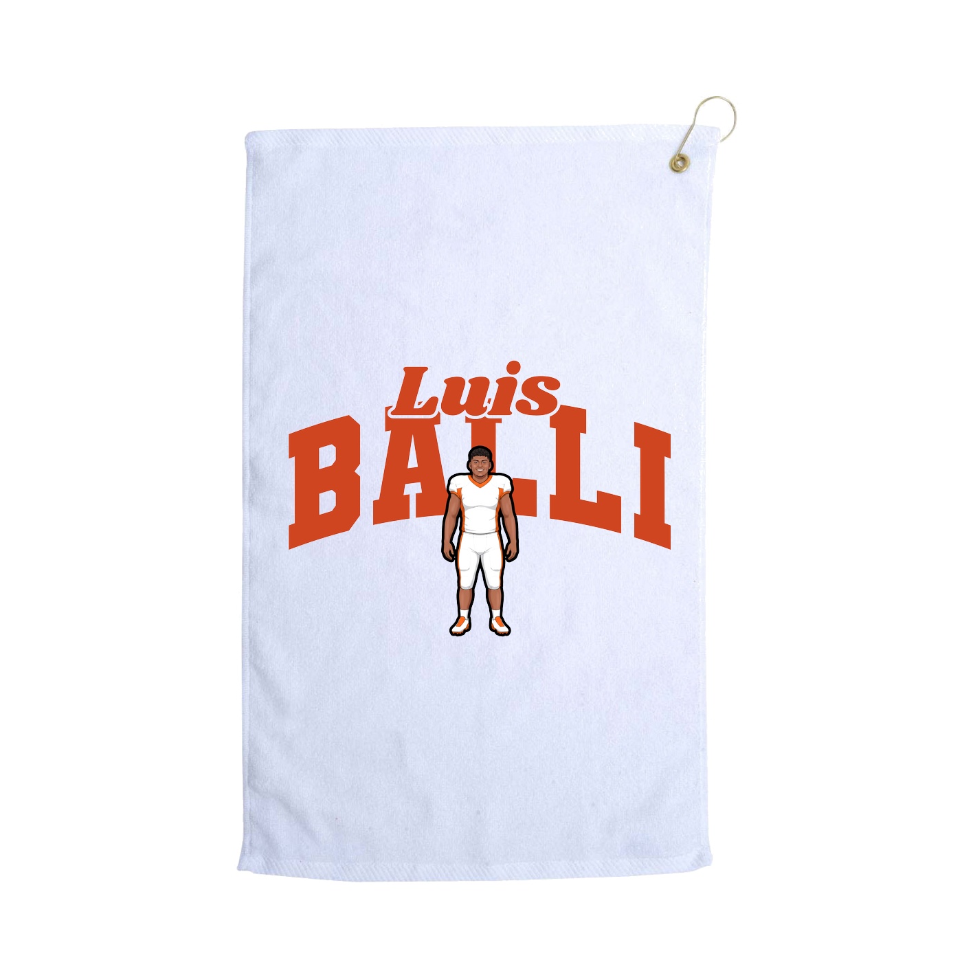 Golf Towel — Signature Arch in White