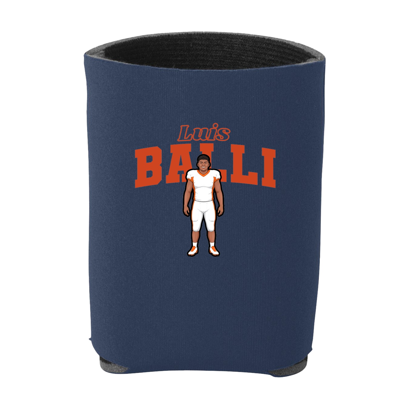 Can Holder — Name Arch in Navy