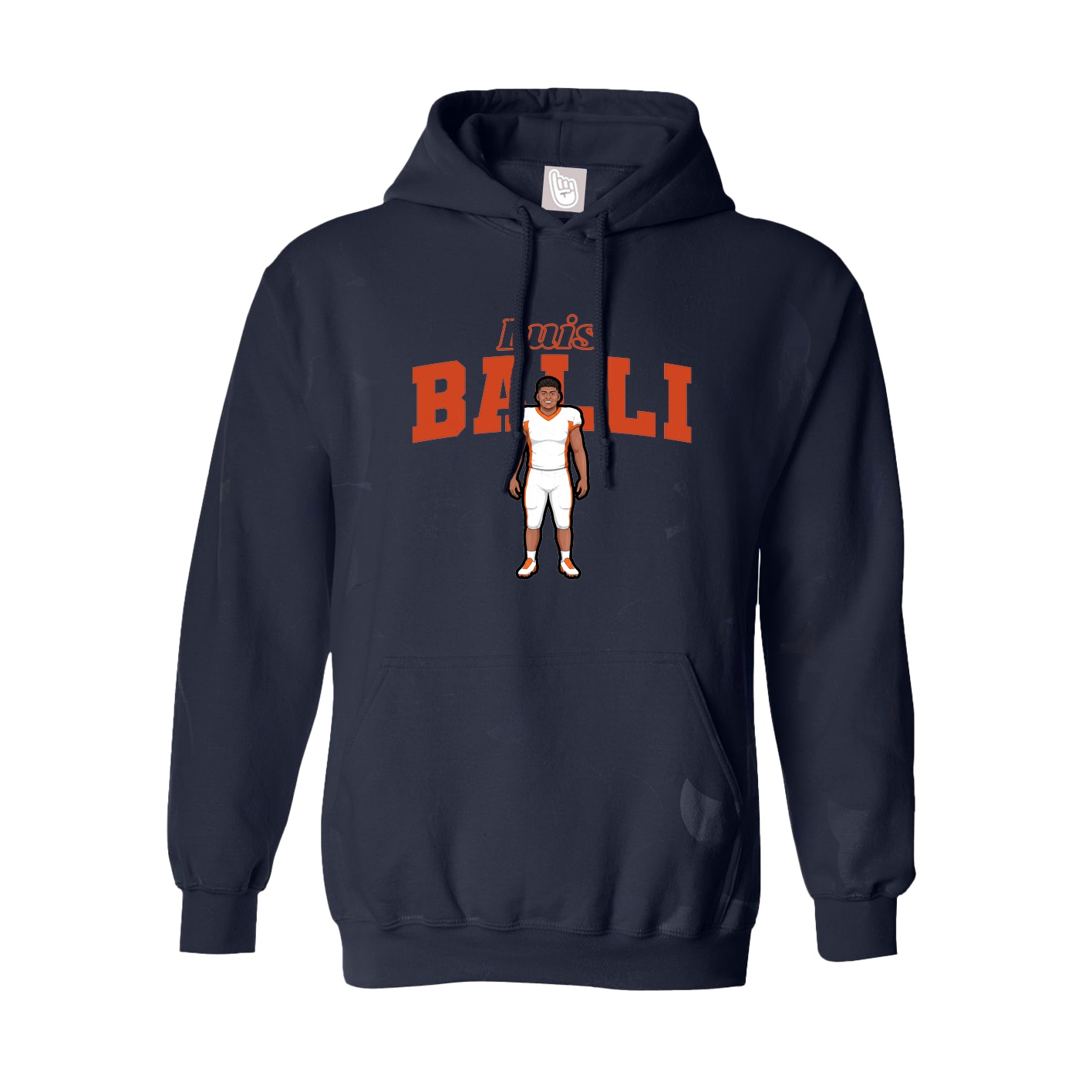 Hoodie — Name Arch in Navy