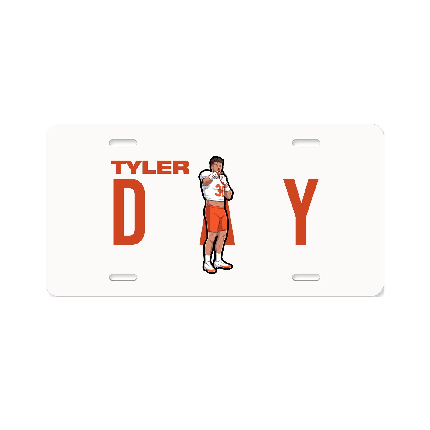 License Plate — Player Name in Classic