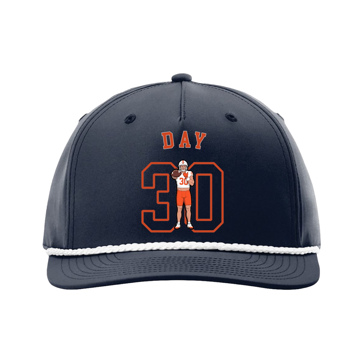 Five-Panel Classic Rope Cap — Shirsey Arch in Navy