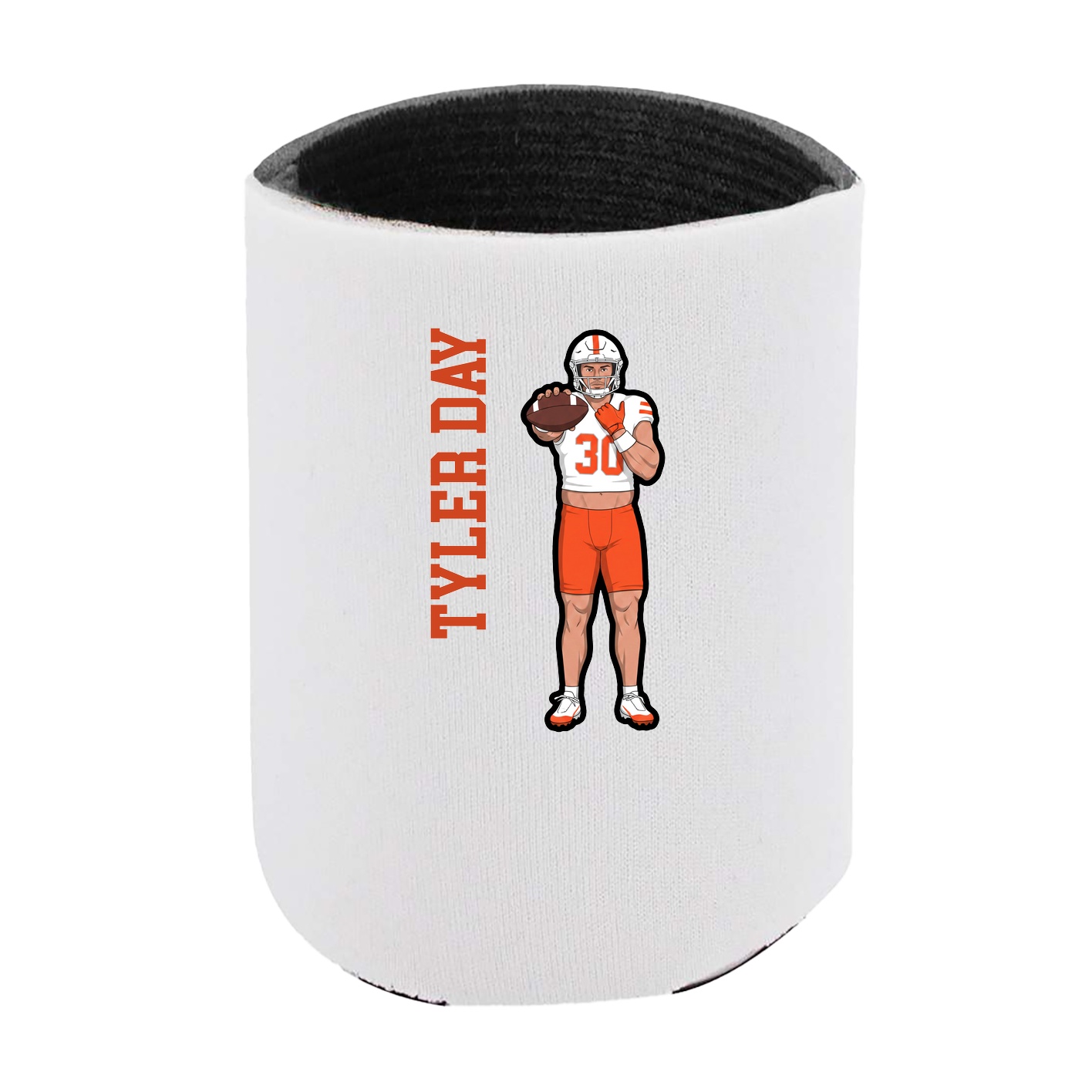 Can Holder — Name Vertical in White
