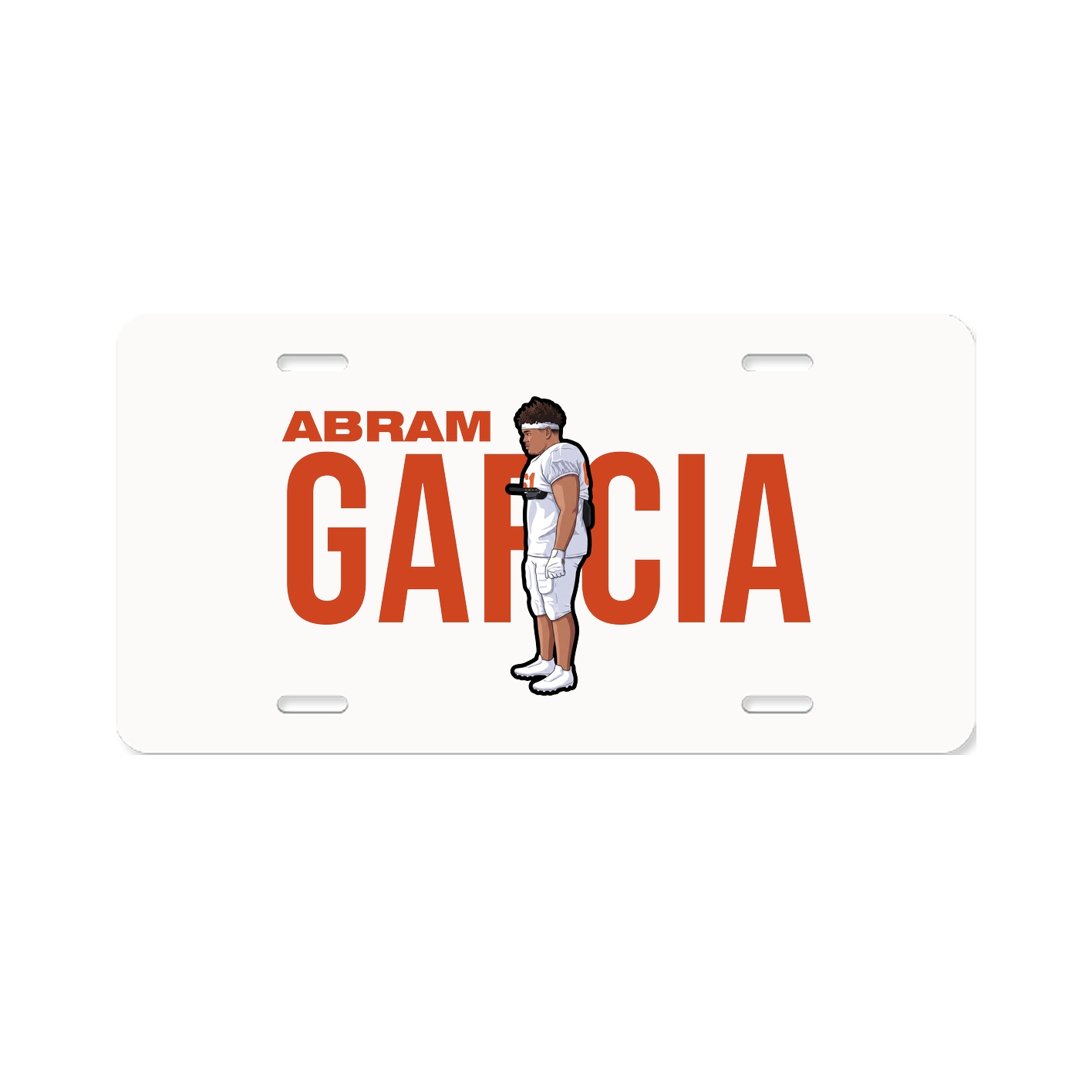 License Plate — Player Name in Classic