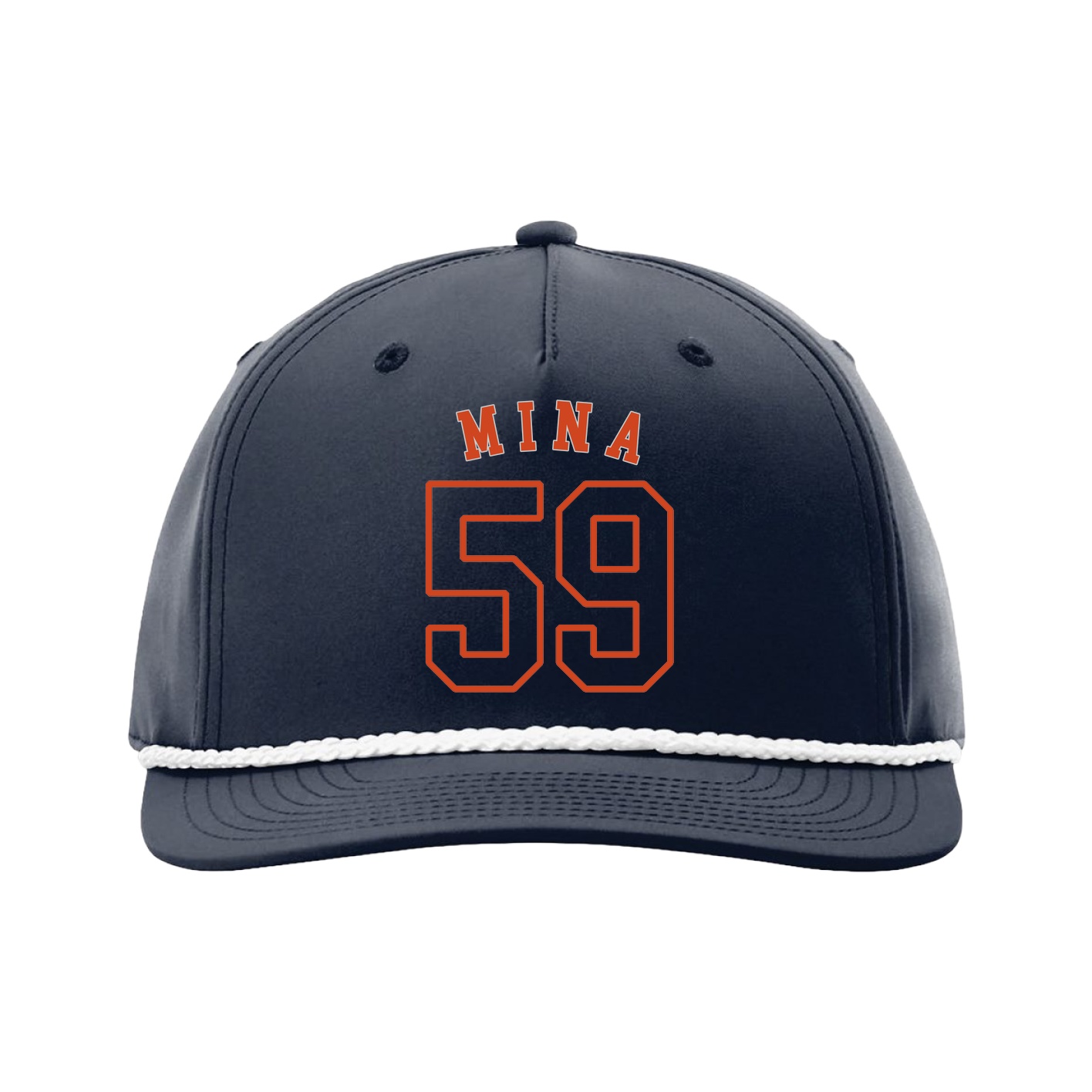 Five-Panel Classic Rope Cap — Shirsey Arch in Navy