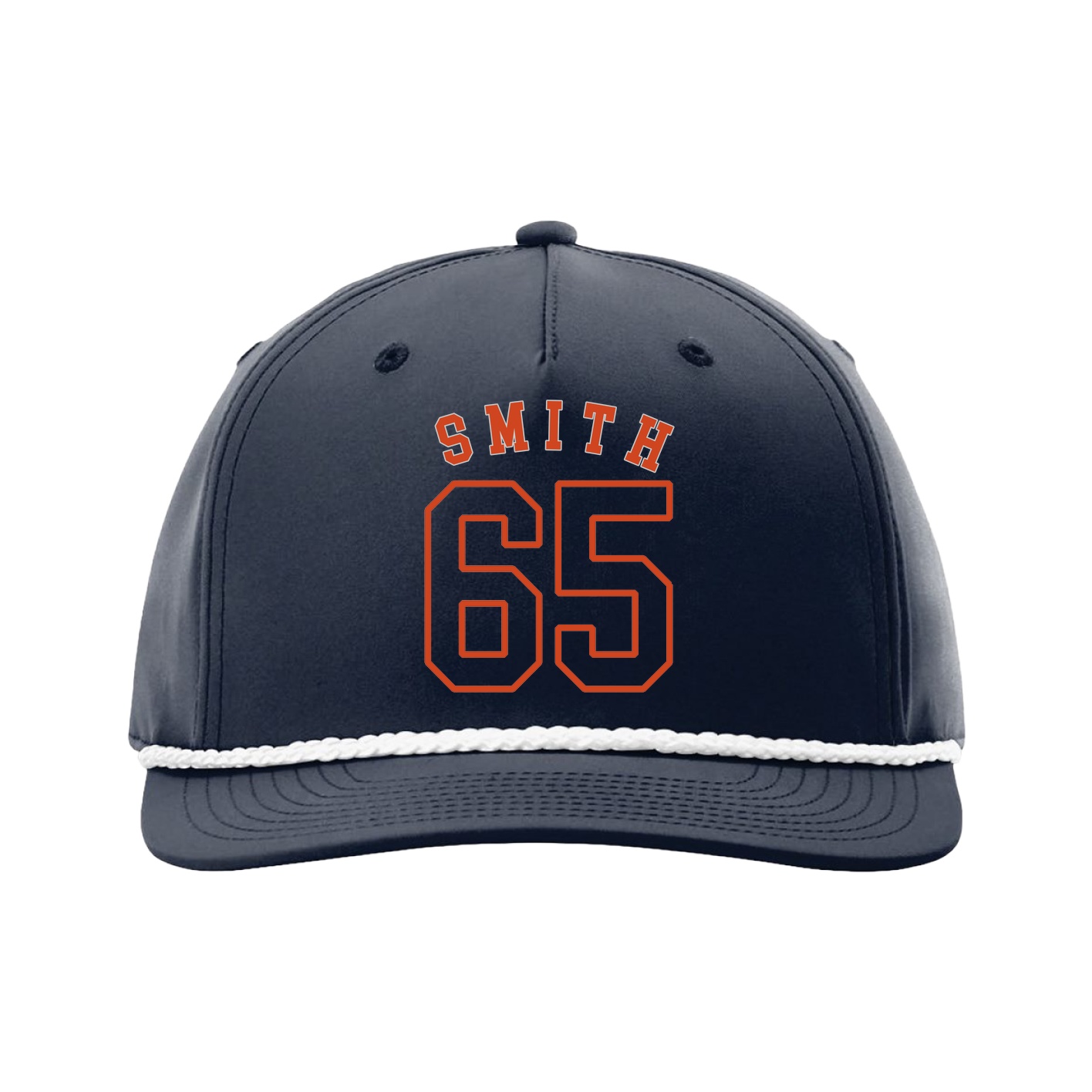 Five-Panel Classic Rope Cap — Shirsey Arch in Navy
