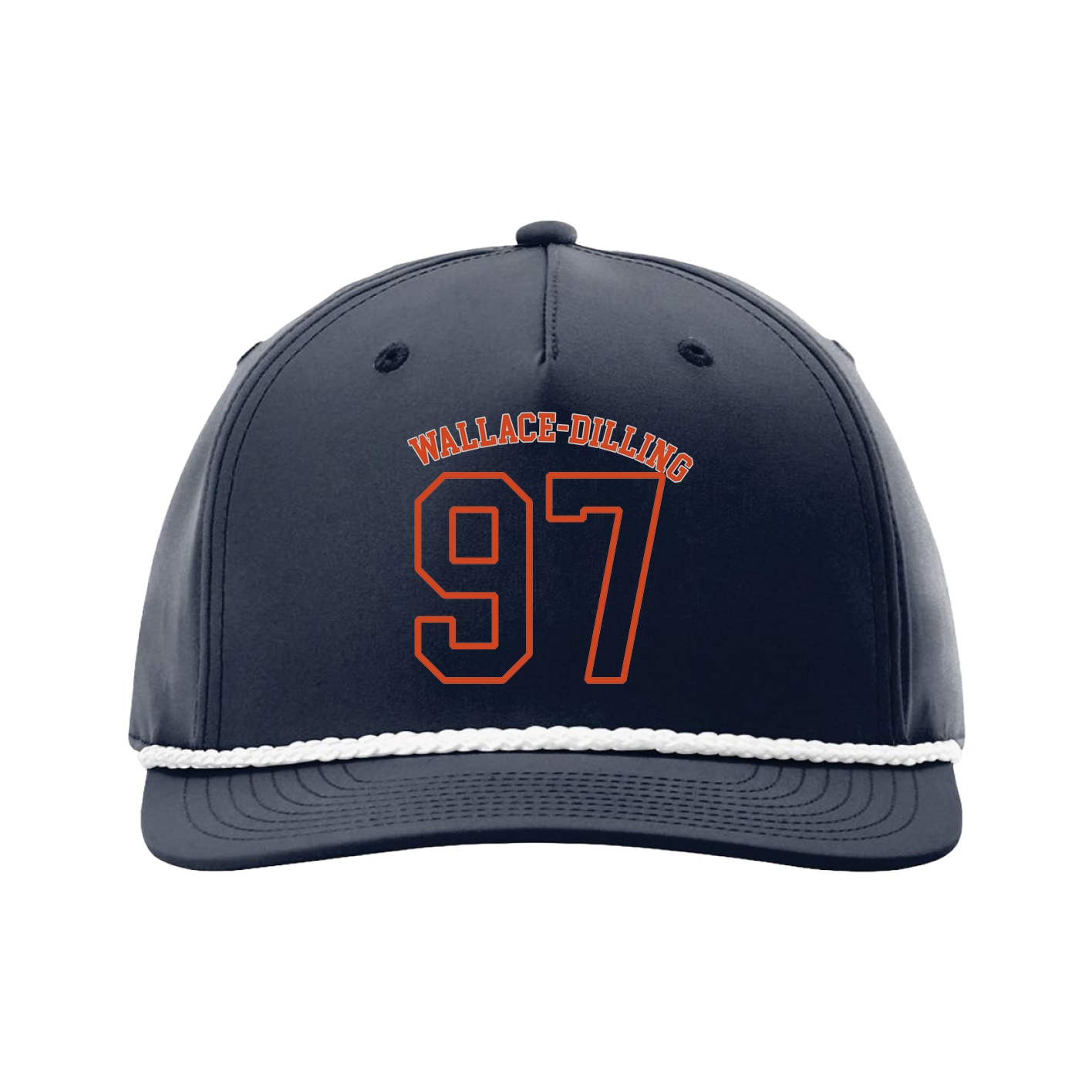 Five-Panel Classic Rope Cap — Shirsey Arch in Navy