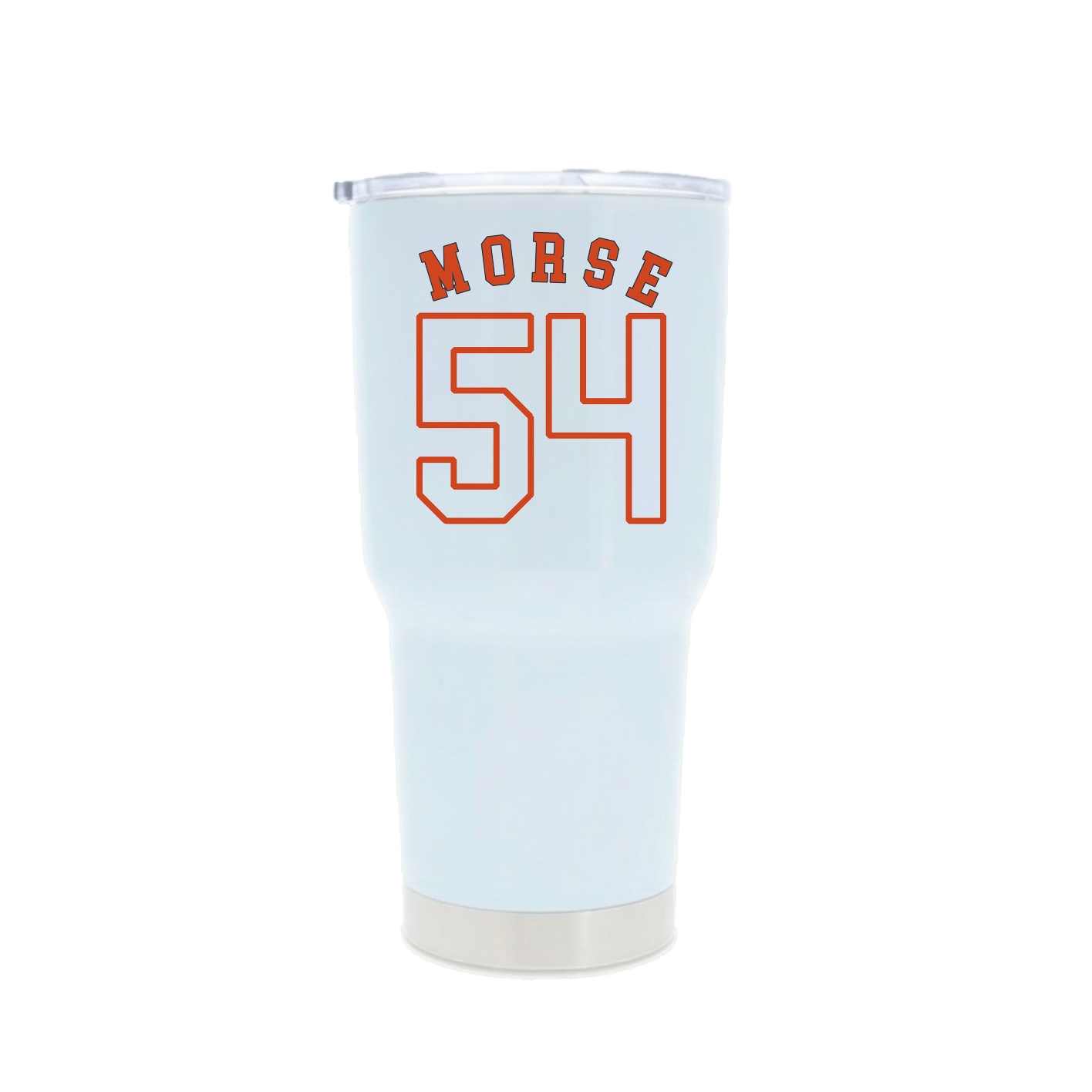 30oz Stainless Steel Tumbler — Shirsey Arch in White