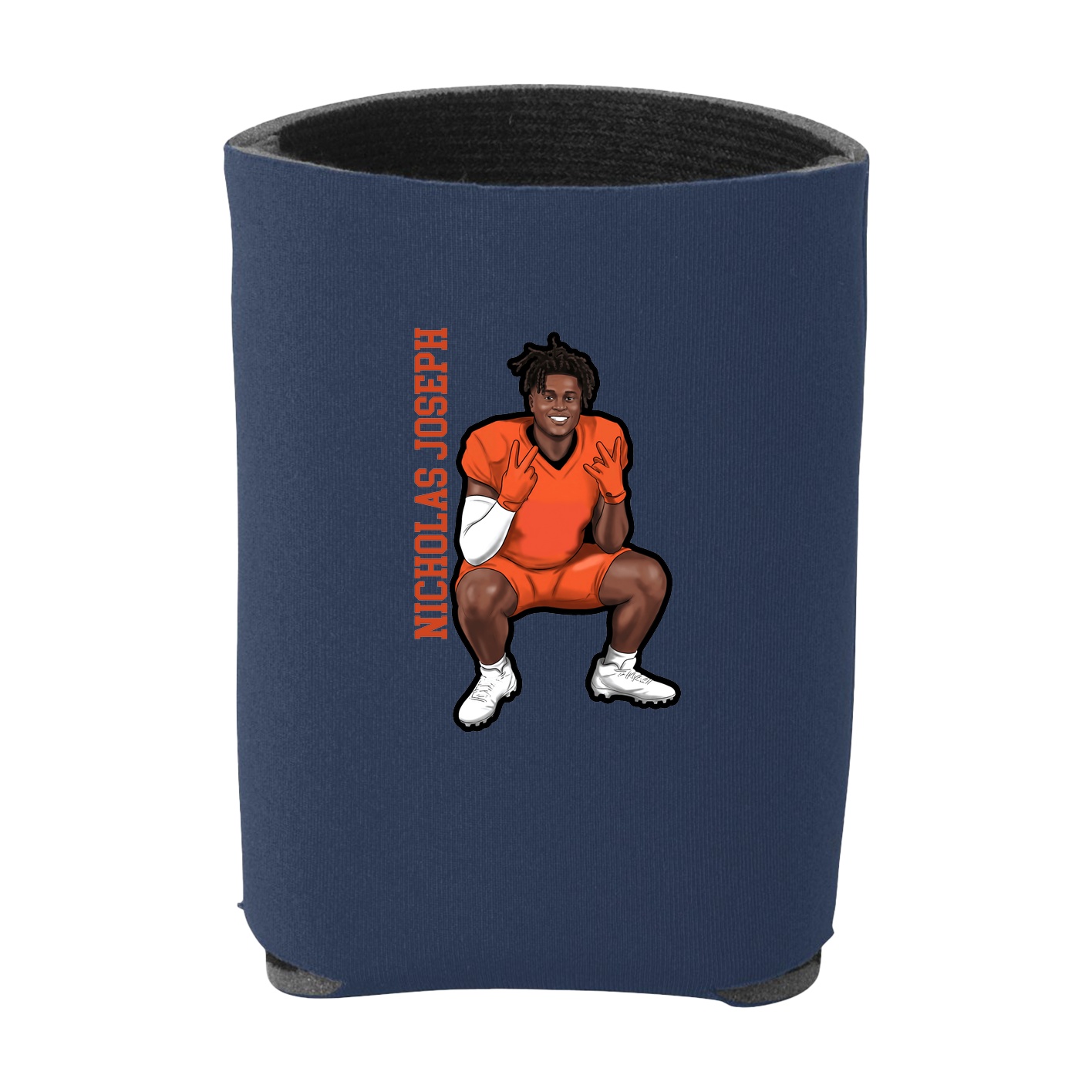 Can Holder — Name Vertical in Navy
