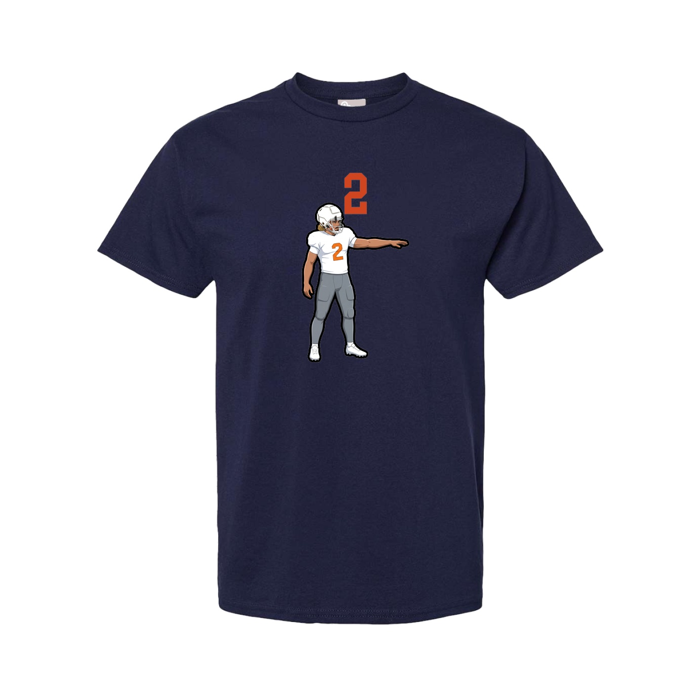 Tee — Number Top in Navy