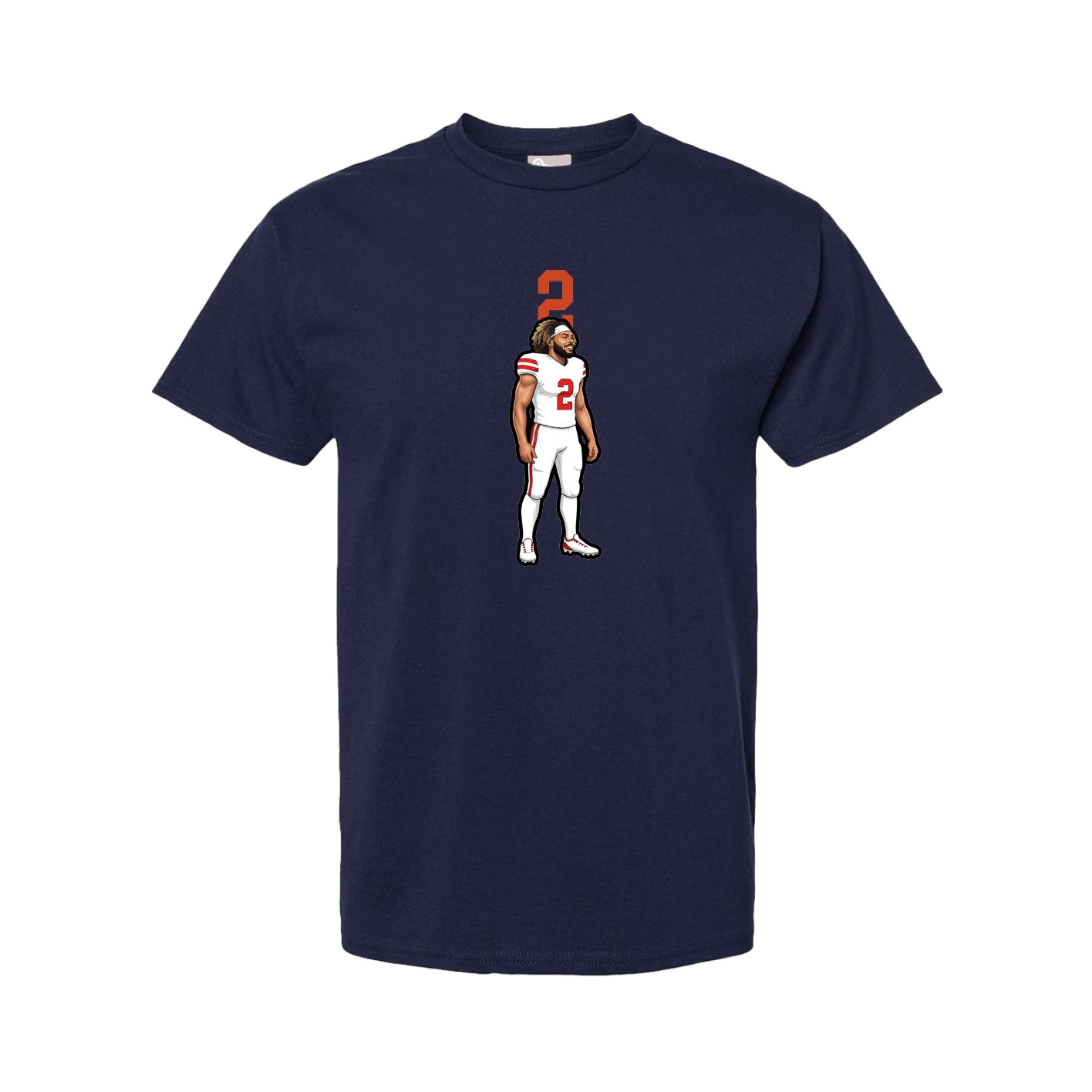 Youth Tee — Number Top in Navy