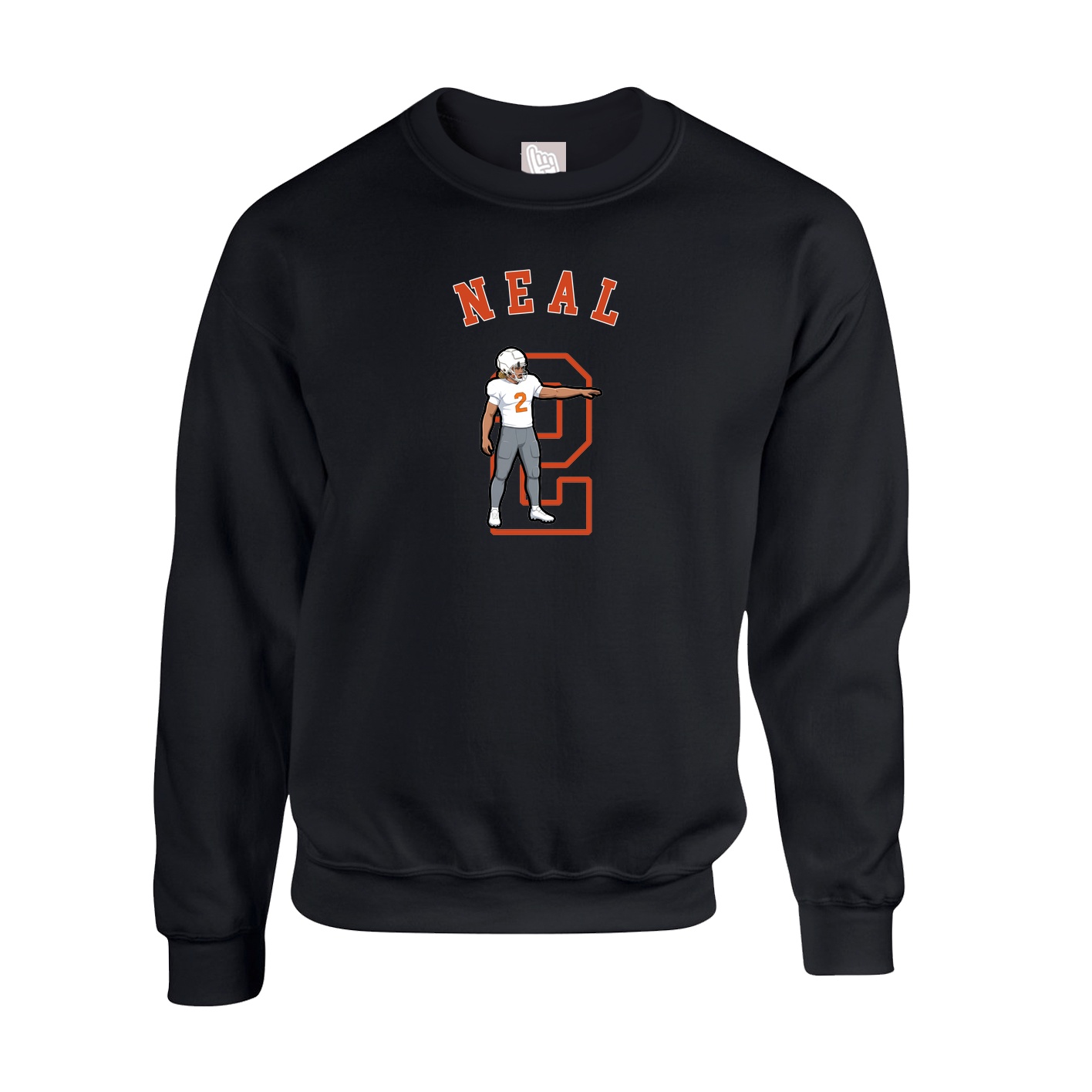 Fleece Crew — Shirsey Arch in Black
