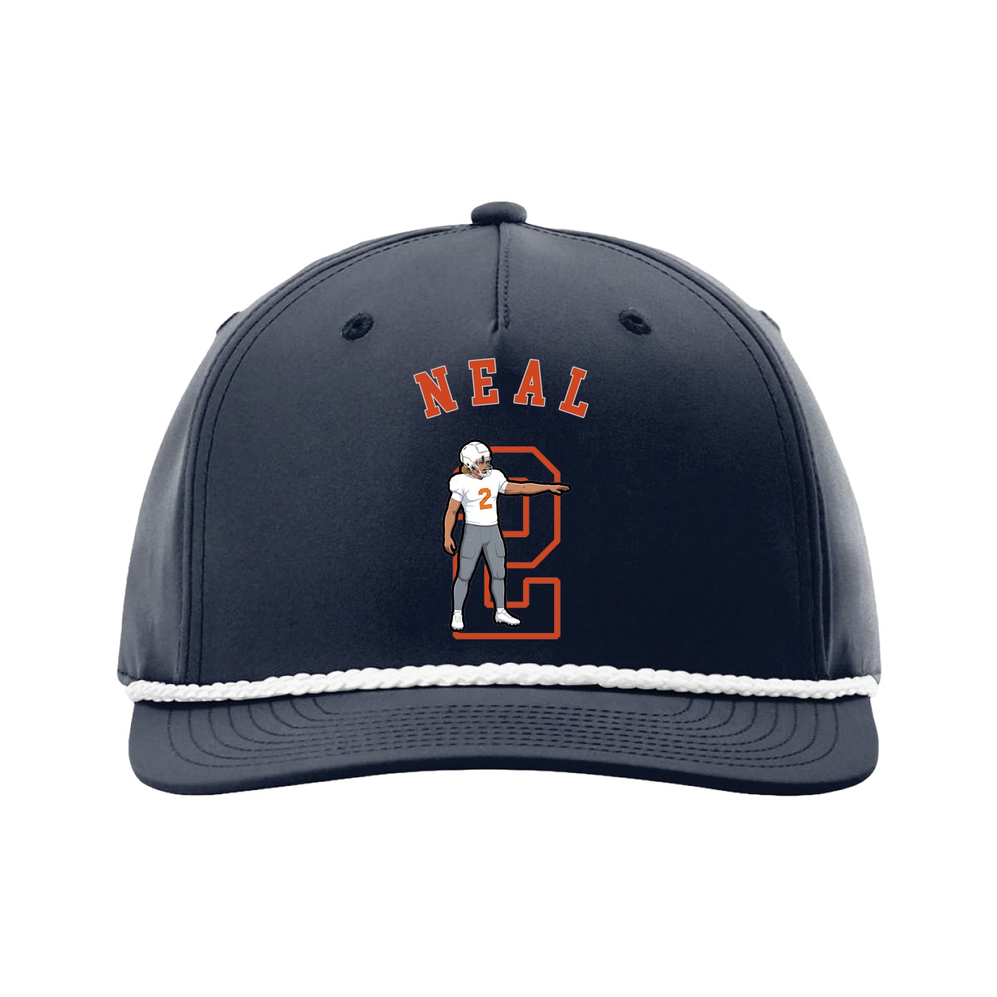 Five-Panel Classic Rope Cap — Shirsey Arch in Navy