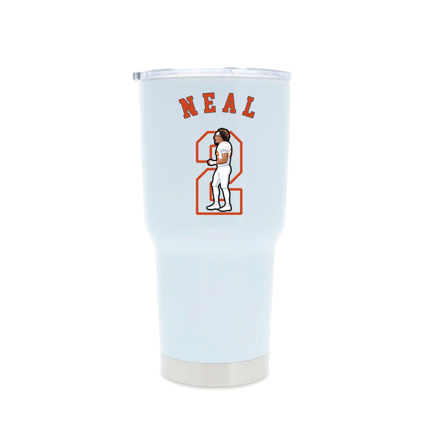 30oz Stainless Steel Tumbler — Shirsey Arch in White