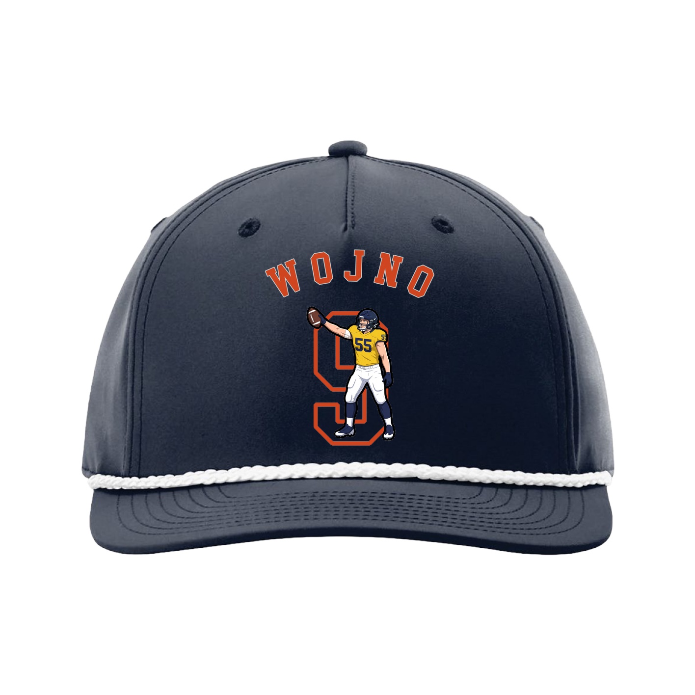 Five-Panel Classic Rope Cap — Shirsey Arch in Navy