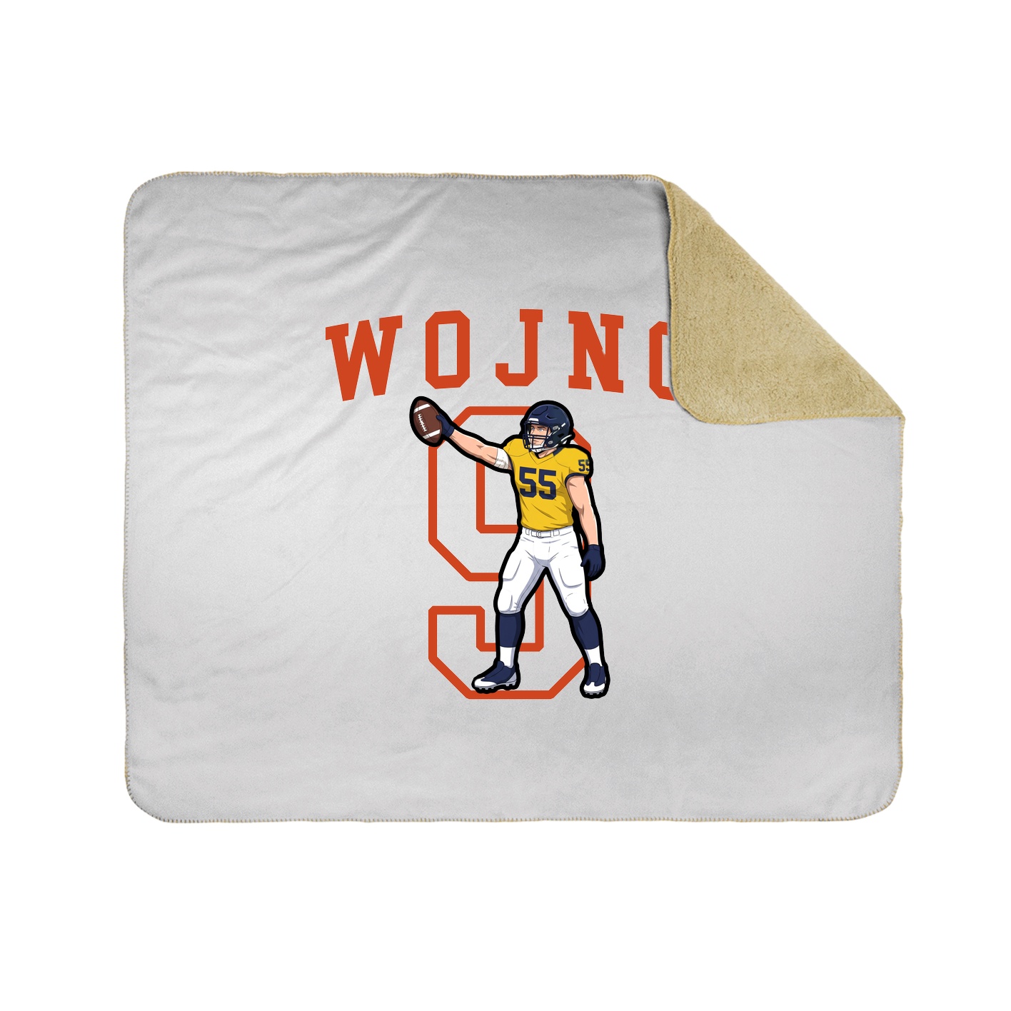 50x60 Sherpa Lined Throw Blanket