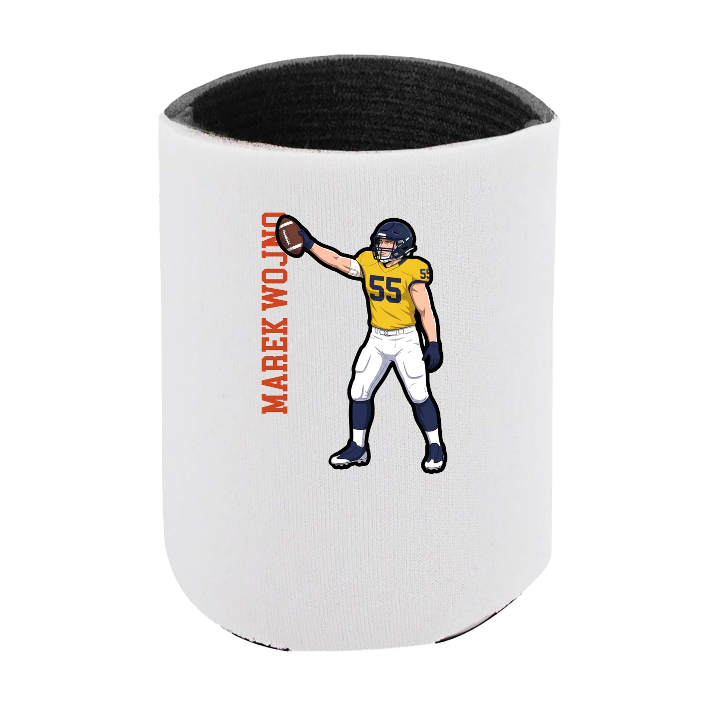 Can Holder — Name Vertical in White