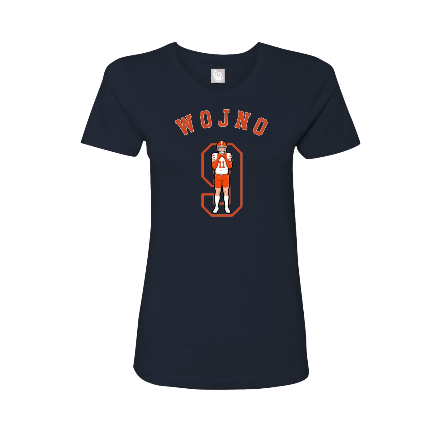Fitted Women's Tee — Shirsey Arch in Navy