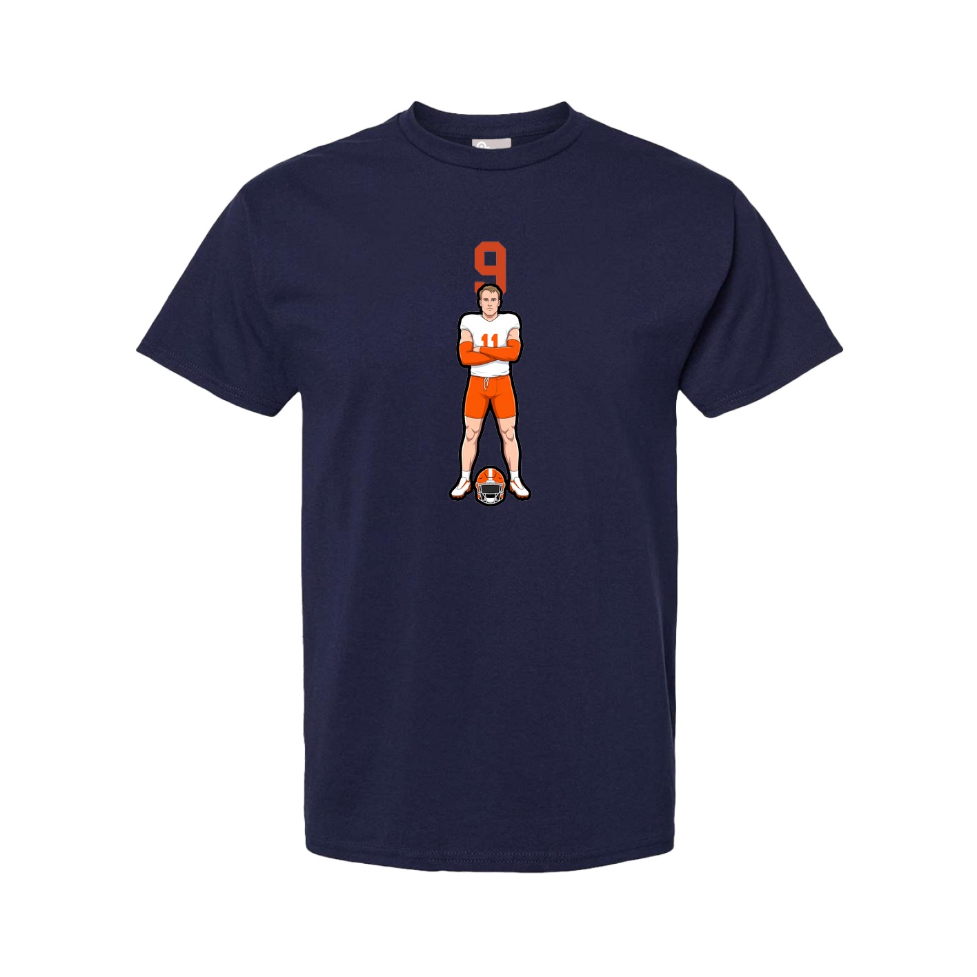 Youth Tee — Number Top in Navy