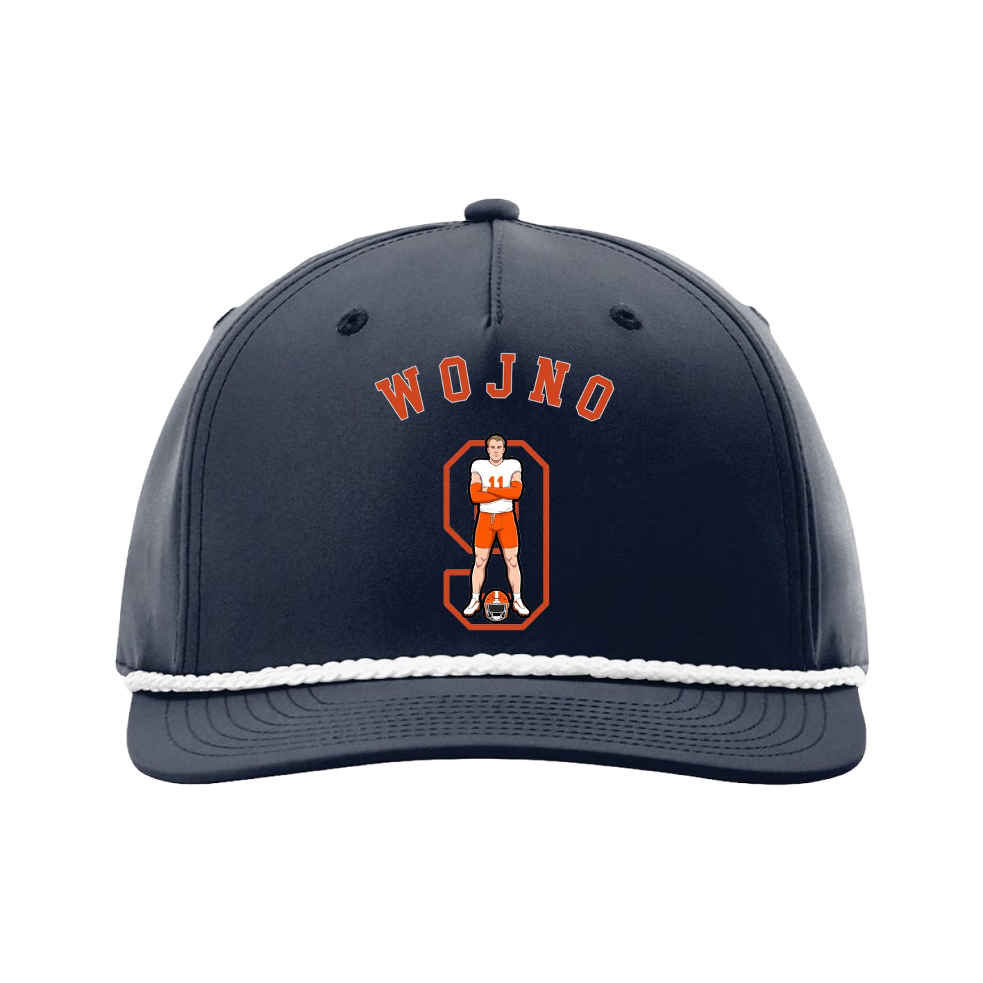 Five-Panel Classic Rope Cap — Shirsey Arch in Navy