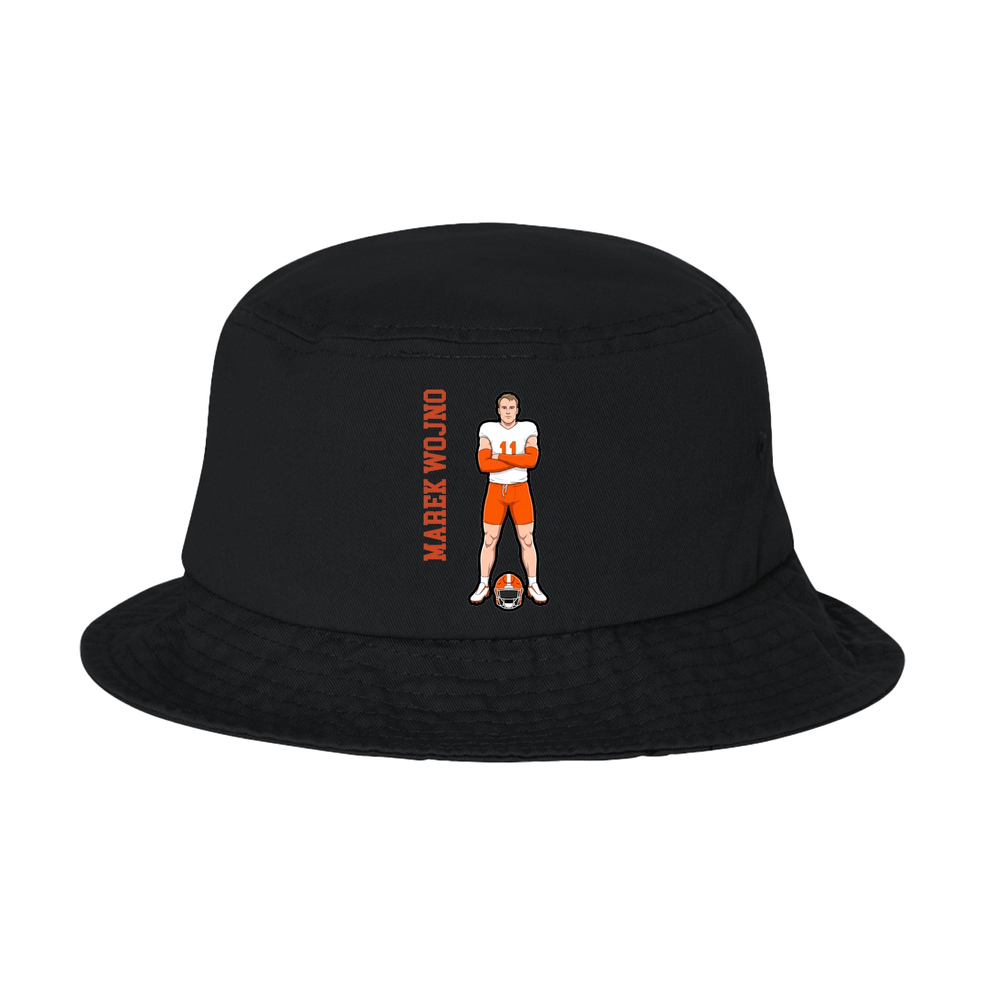 Bucket Cap — Name Vertical in Black