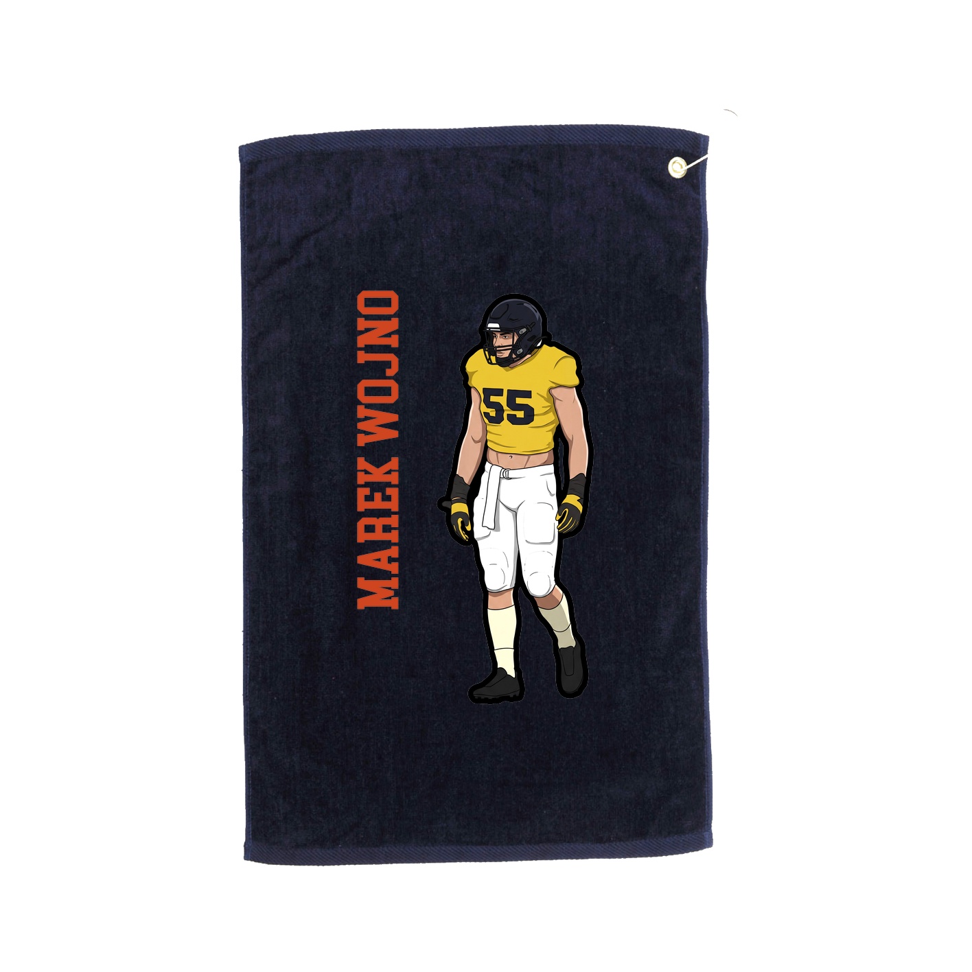 Golf Towel — Name Vertical in Navy