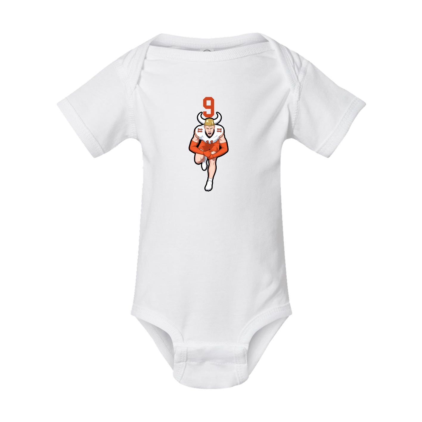 Baby Onesie — Number Top in White