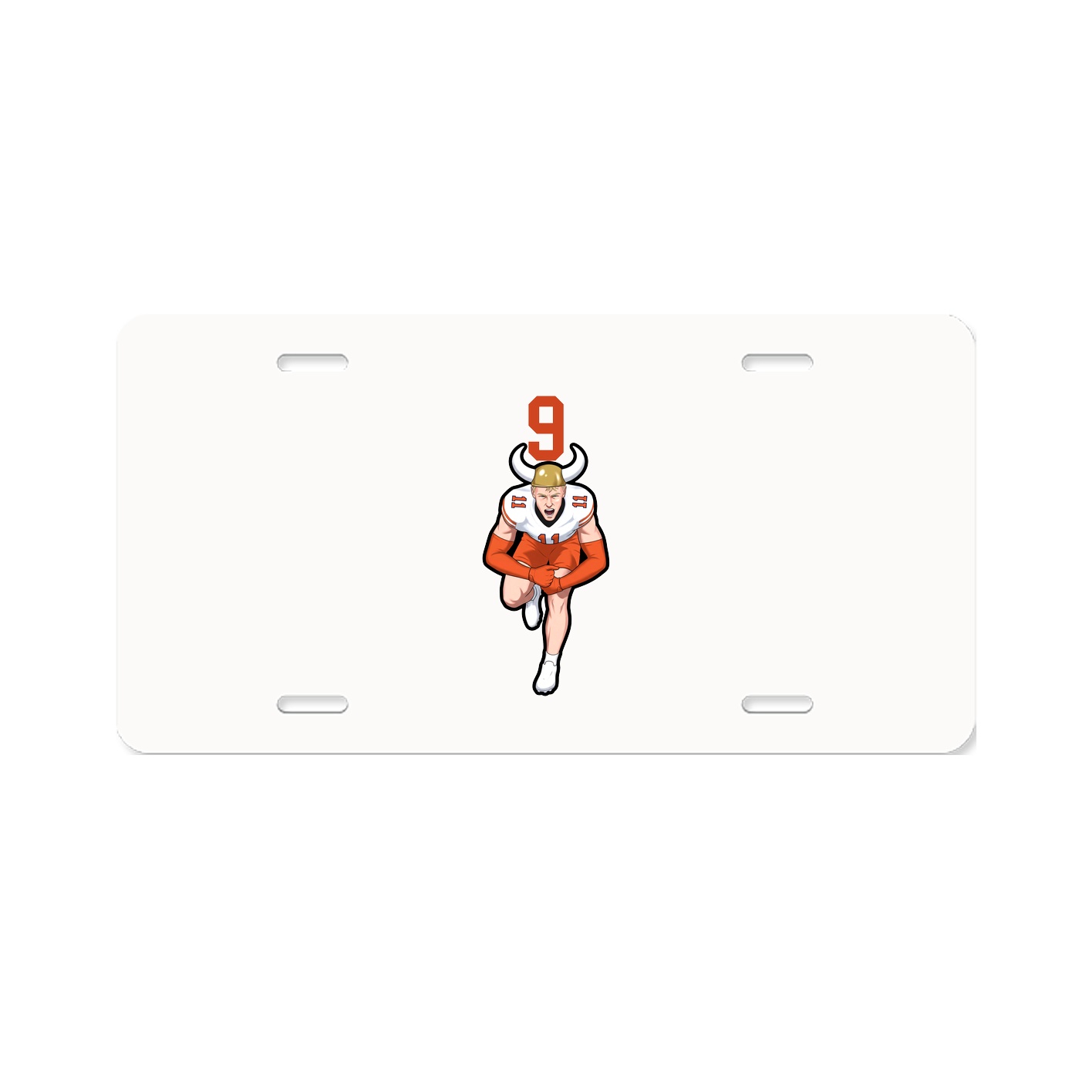 License Plate — Number Top in Classic