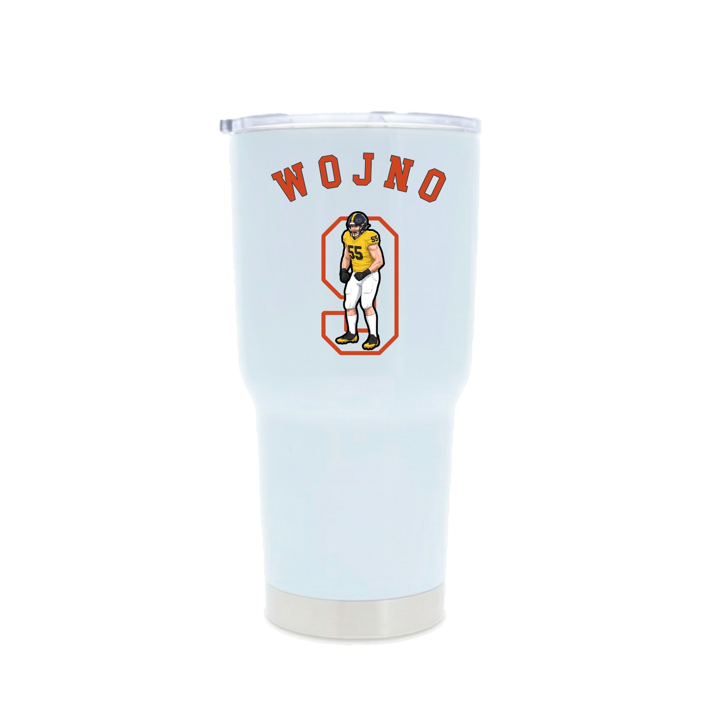 30oz Stainless Steel Tumbler — Shirsey Arch in White