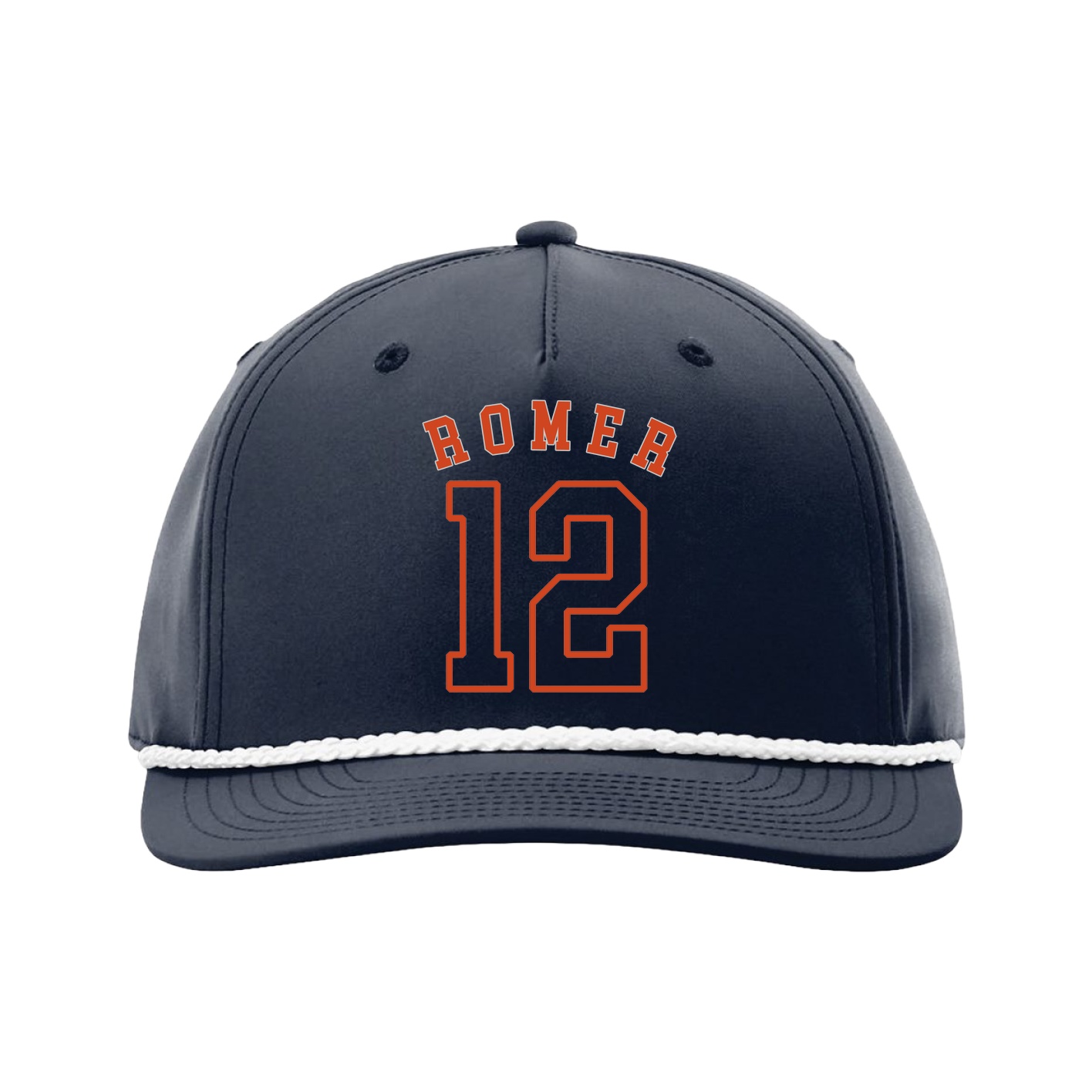 Five-Panel Classic Rope Cap — Shirsey Arch in Navy
