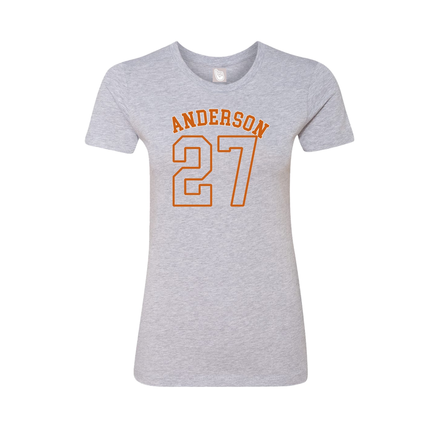 Fitted Women's Tee — Shirsey Arch in Grey