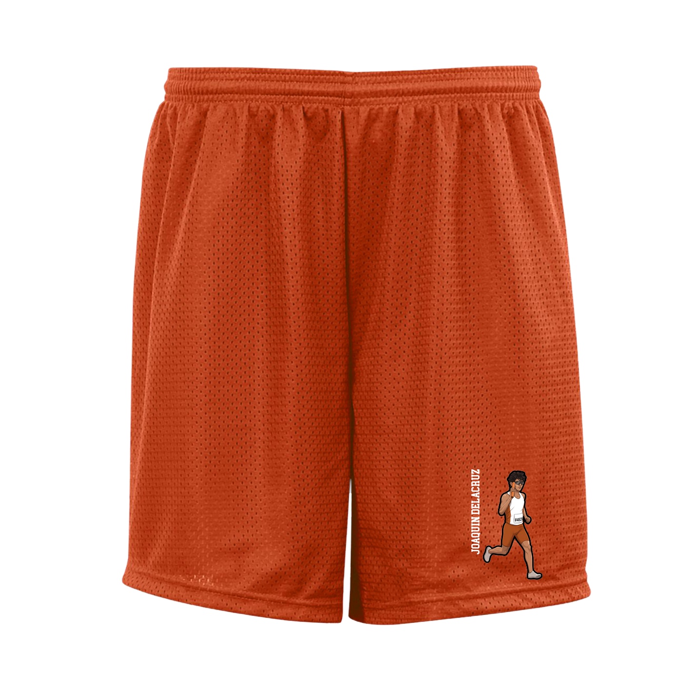 Shorts — Name Vertical in Orange