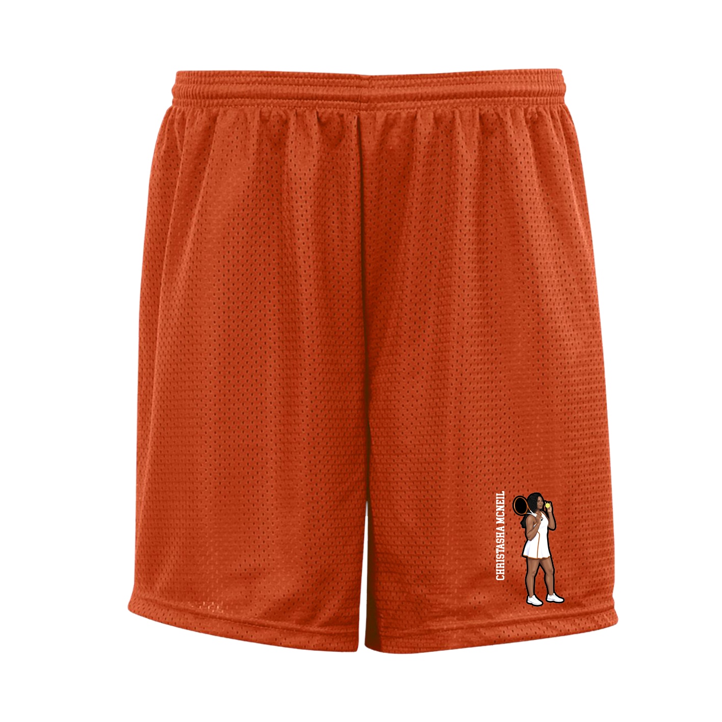 Shorts — Name Vertical in Orange