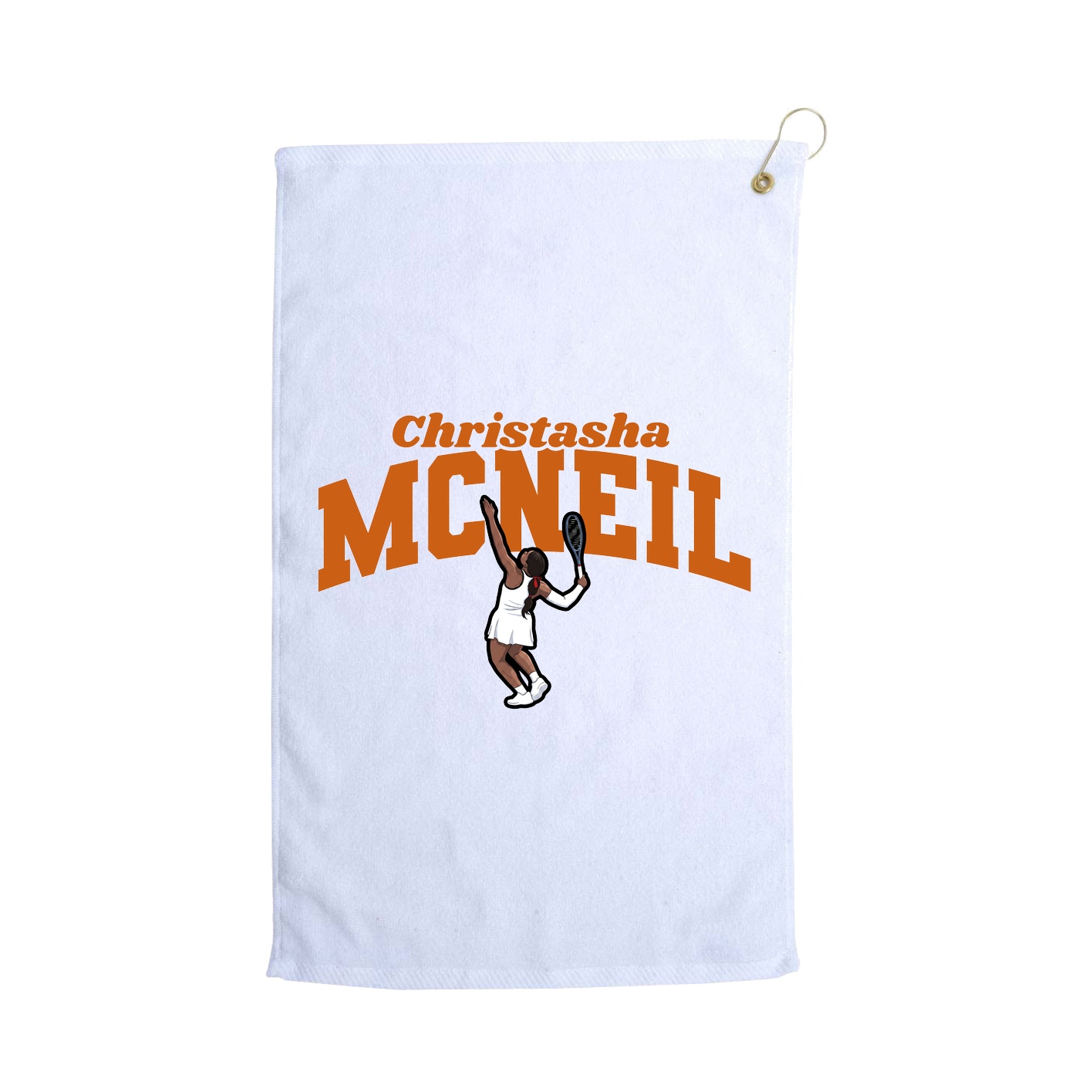 Golf Towel — Signature Arch in White