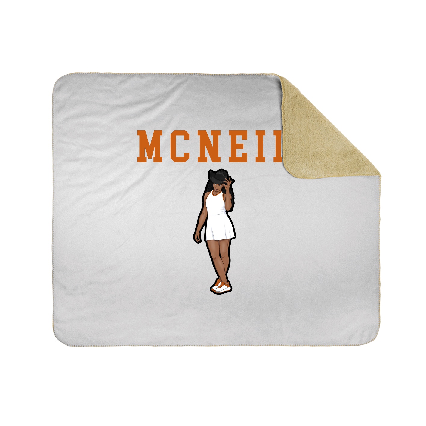 Throw Blanket — Shirsey in White
