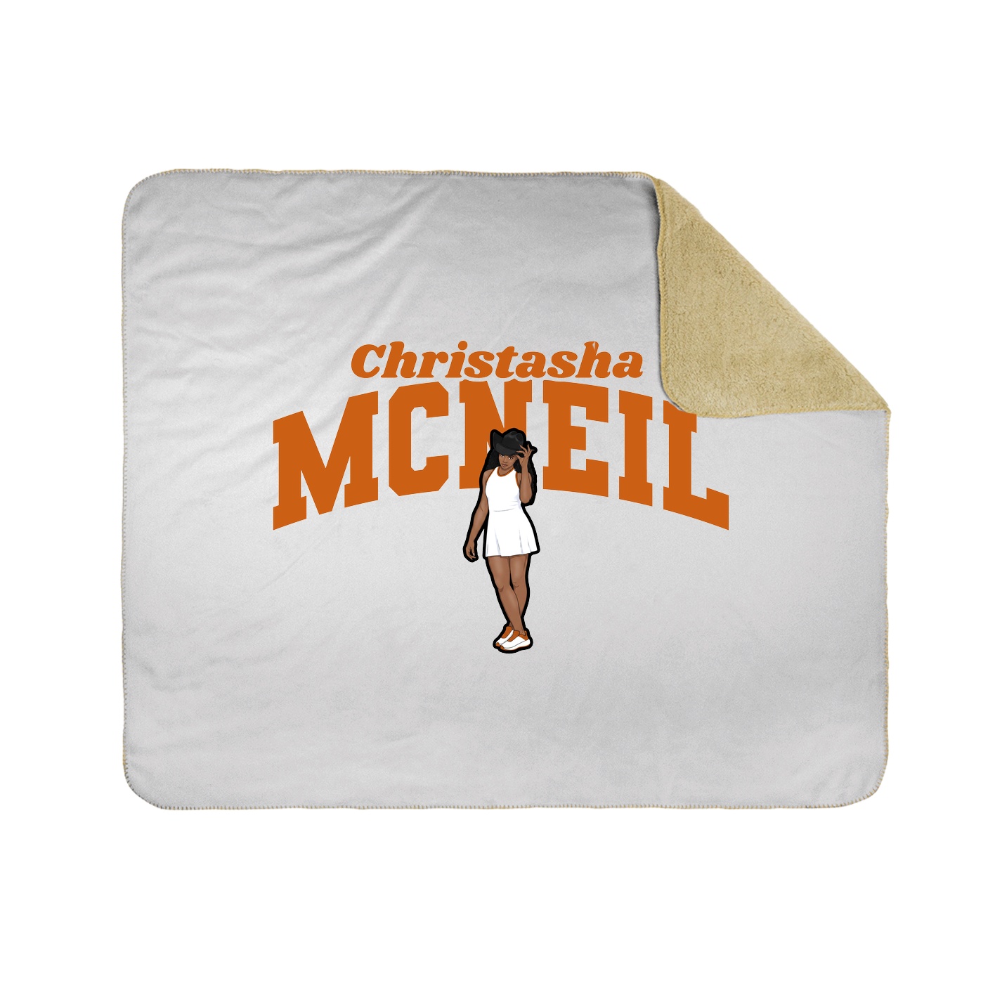 Throw Blanket — Signature Arch in White
