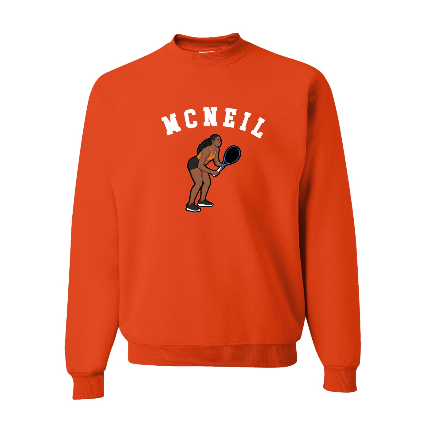 Fleece Crew — Shirsey Arch in Orange