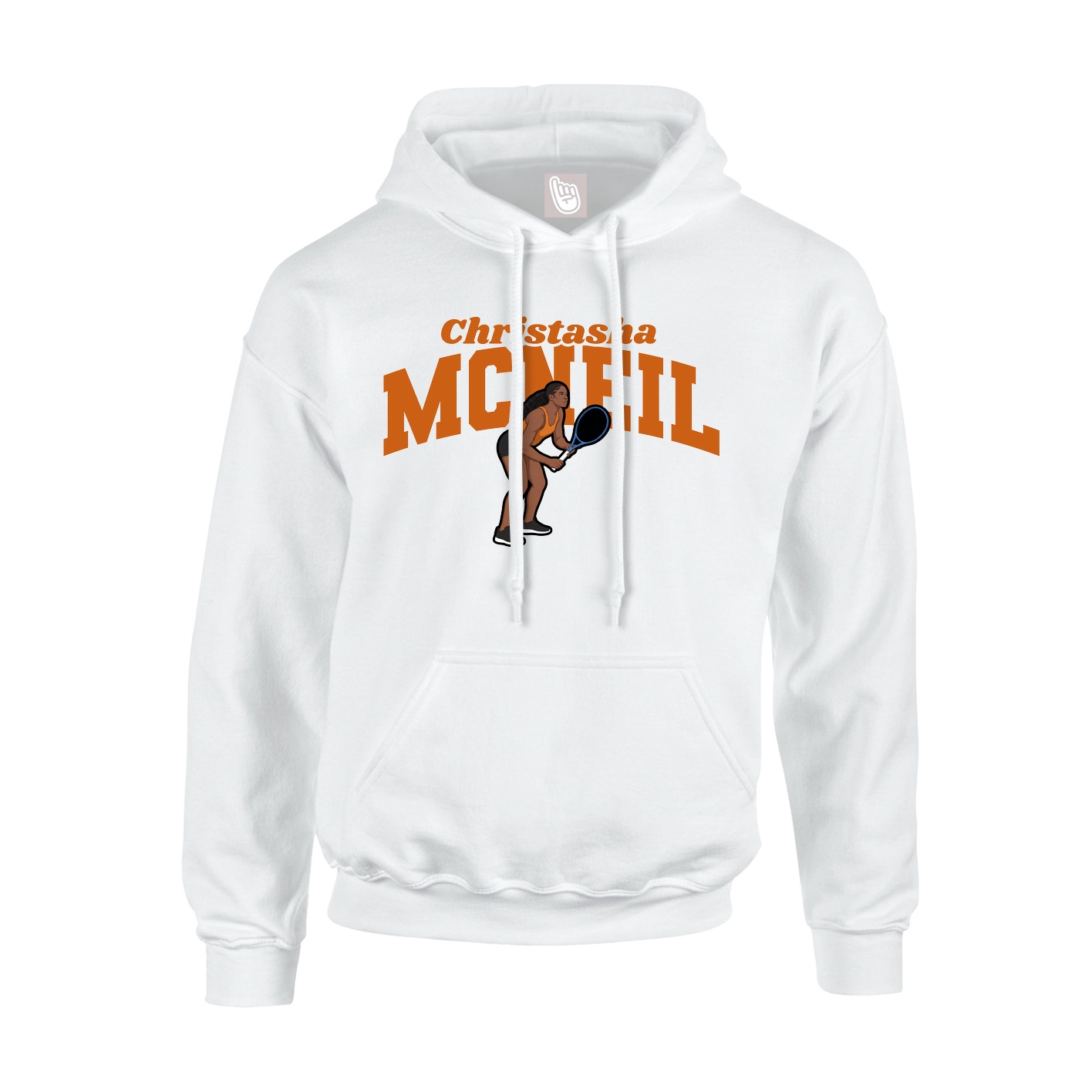 Youth Hoodie — Signature Arch in White