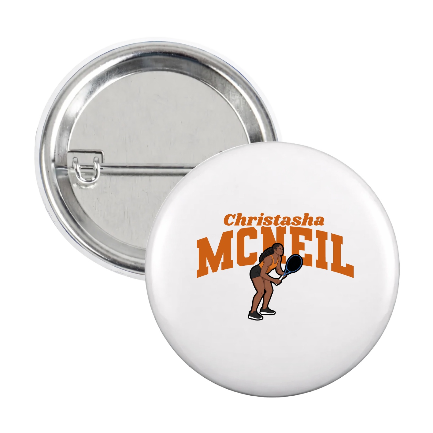 Game Day Button — Signature Arch in White