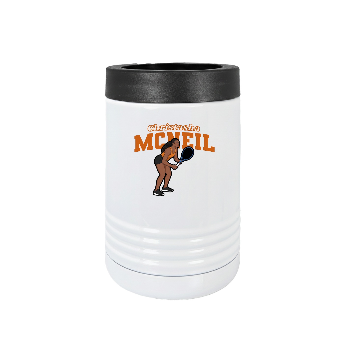 Beverage Holder — Name Arch in White