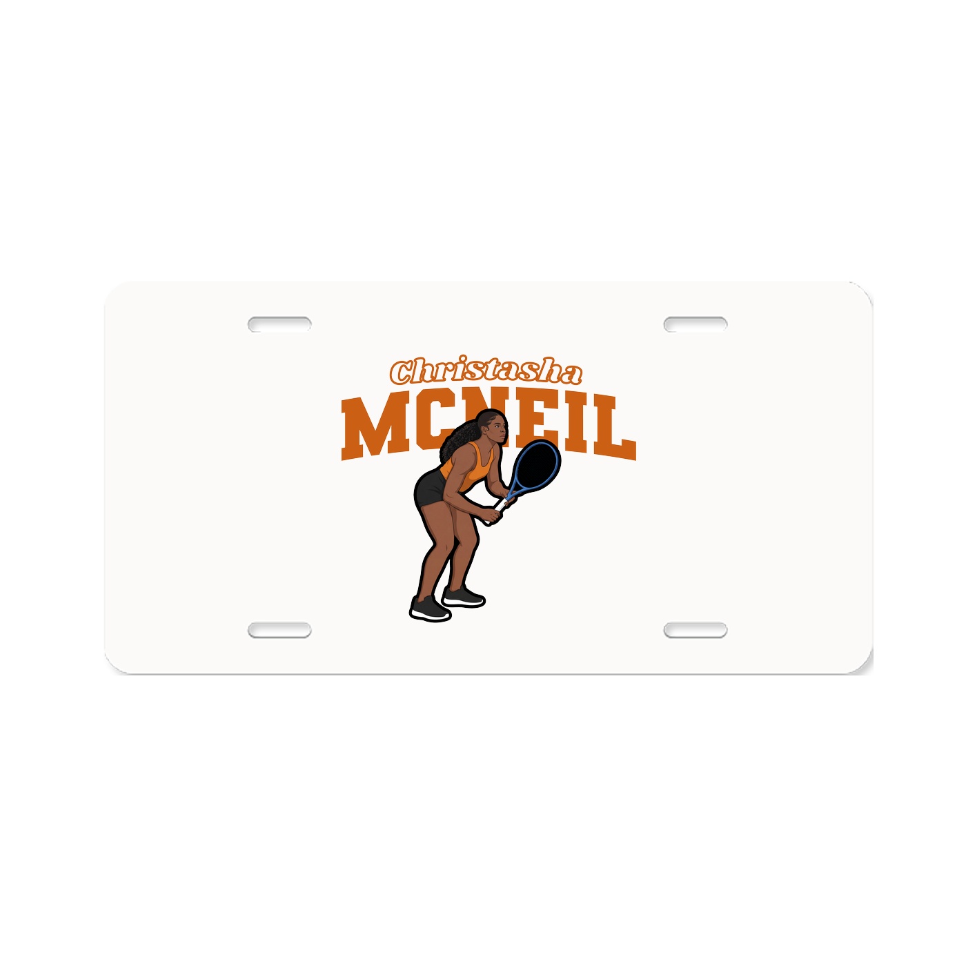 License Plate — Name Arch in Classic