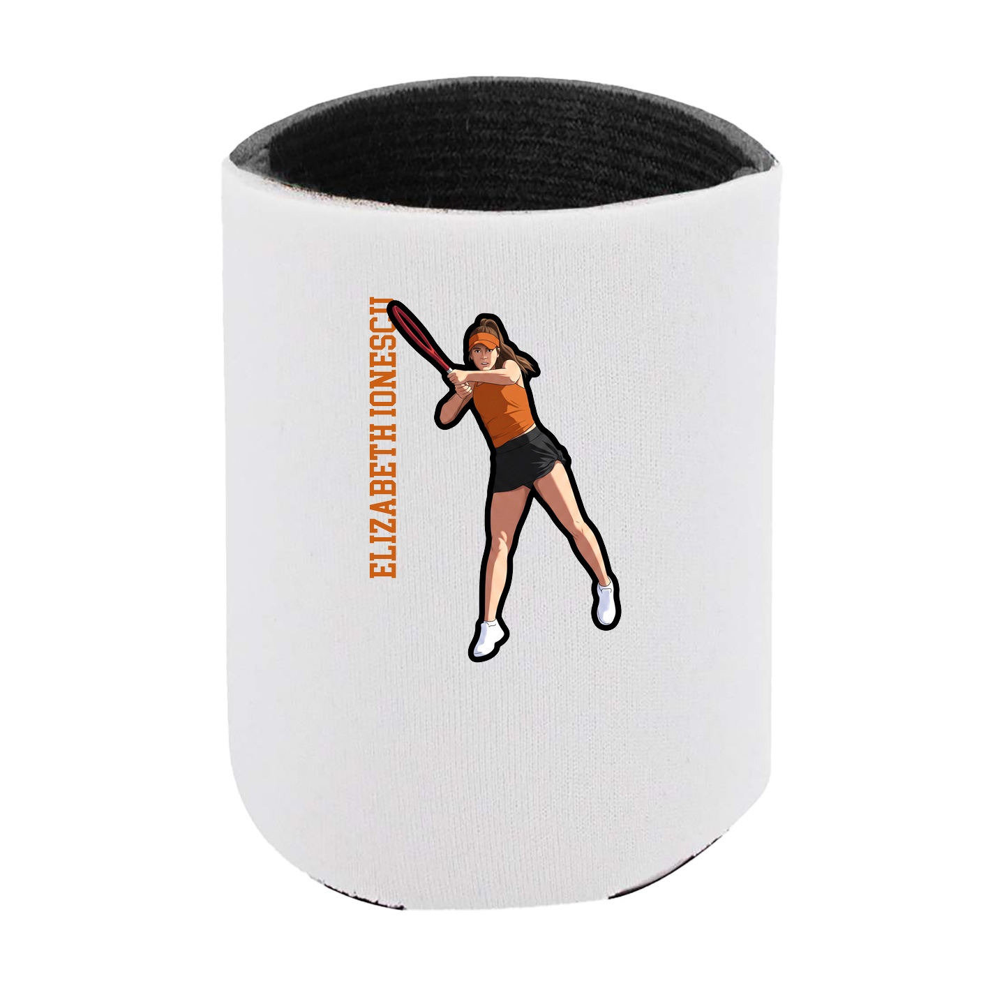 Can Holder — Name Vertical in White