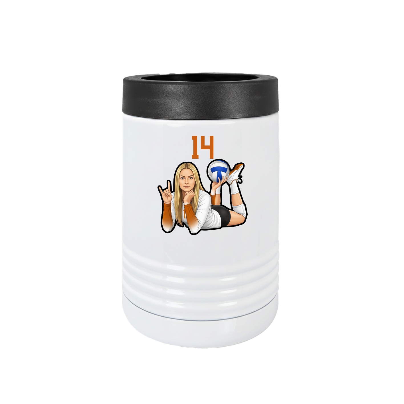 Beverage Holder — Number Top in White