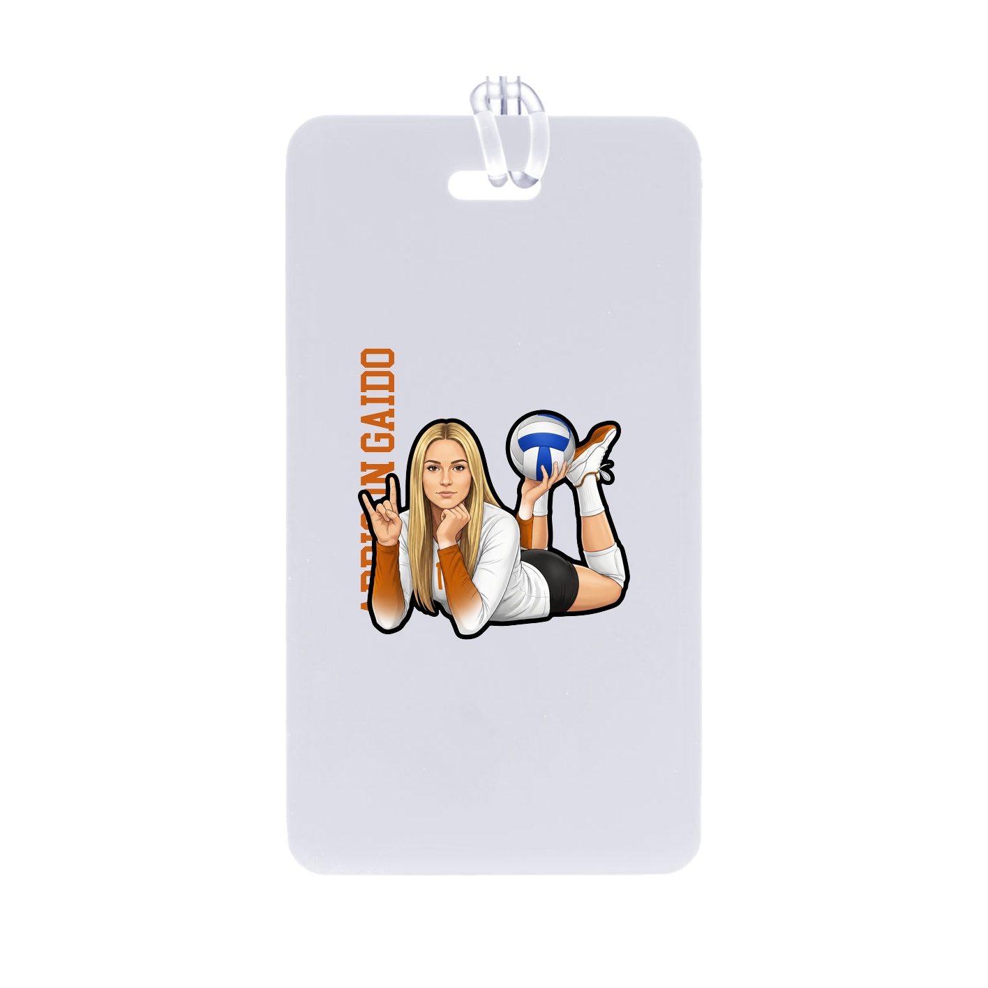 Bag Tag — Name Vertical in Classic