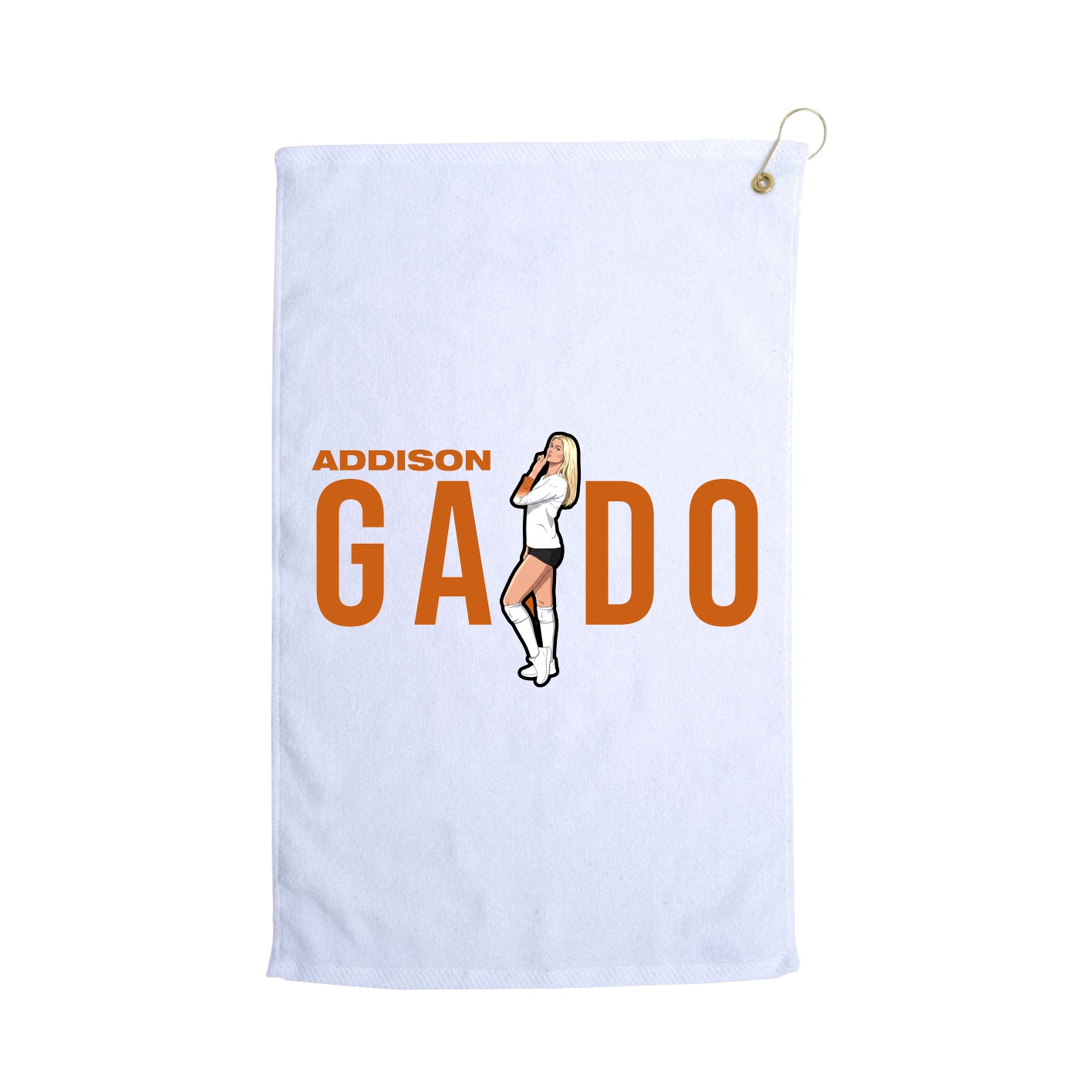 Golf Towel — Player Name in White